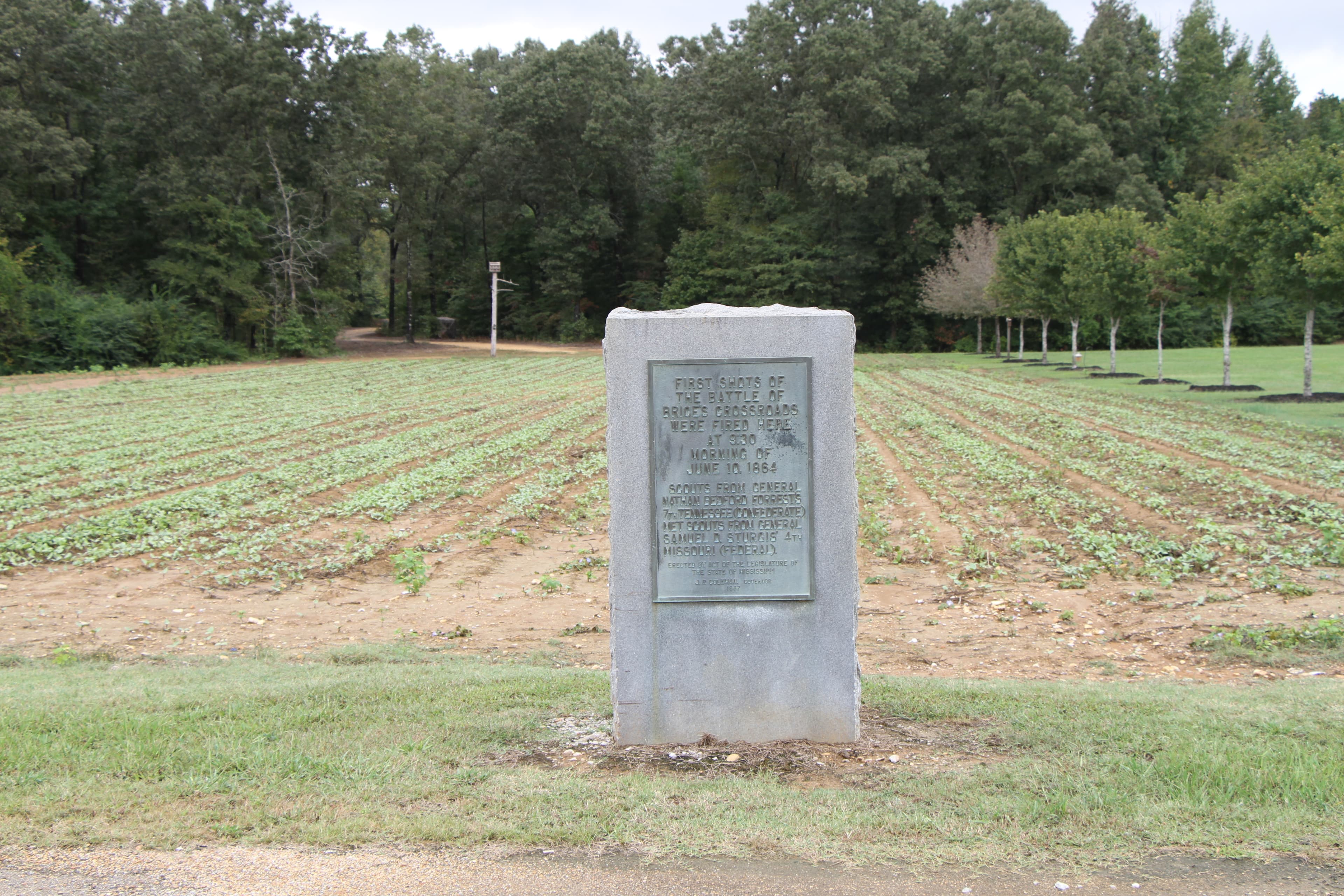 Tour Stop #1 - First Shots of the Battle of Brices Cross Roads