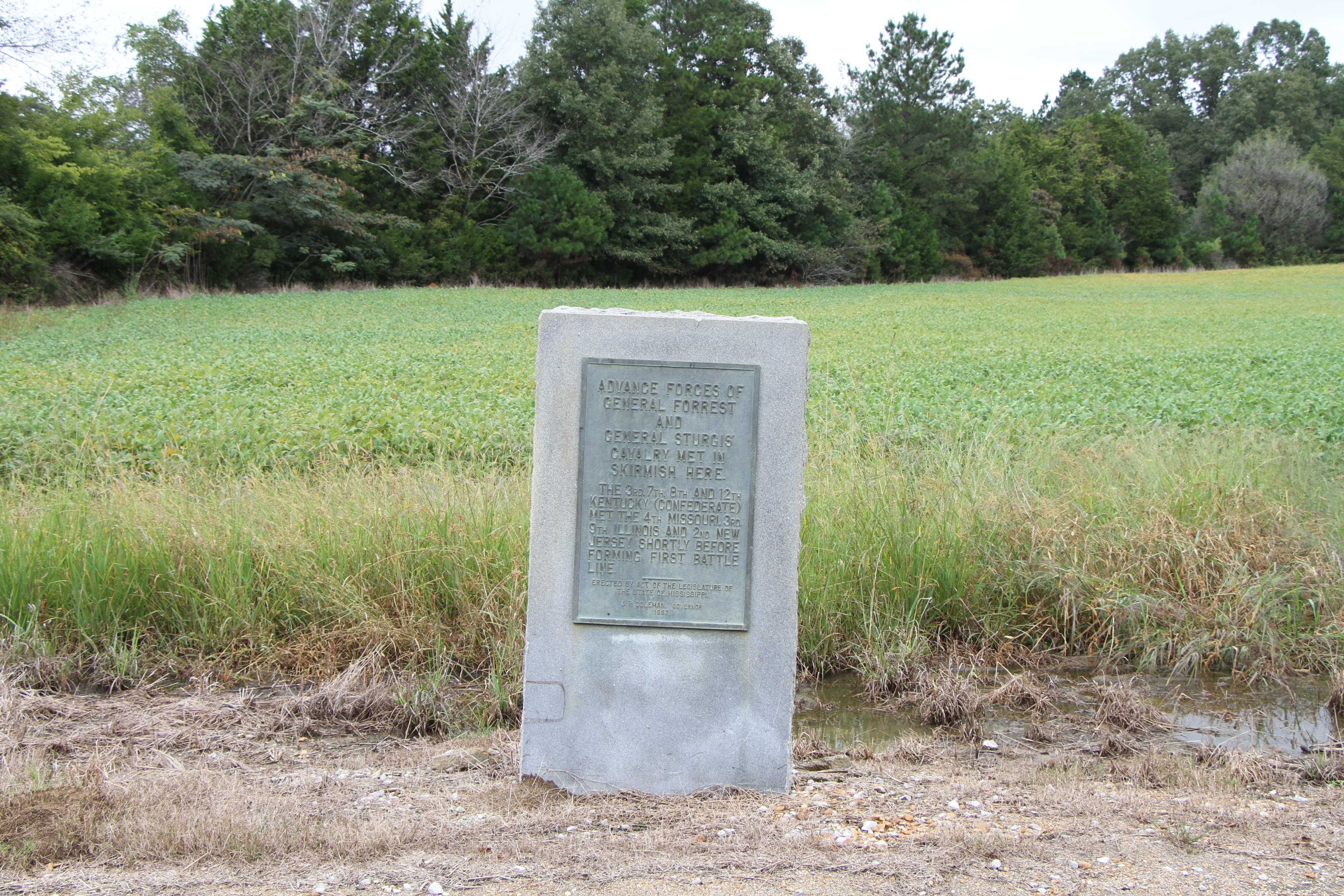 Tour Stop #2 - Cavalry Skirmish at the Battle of Brices Cross Roads