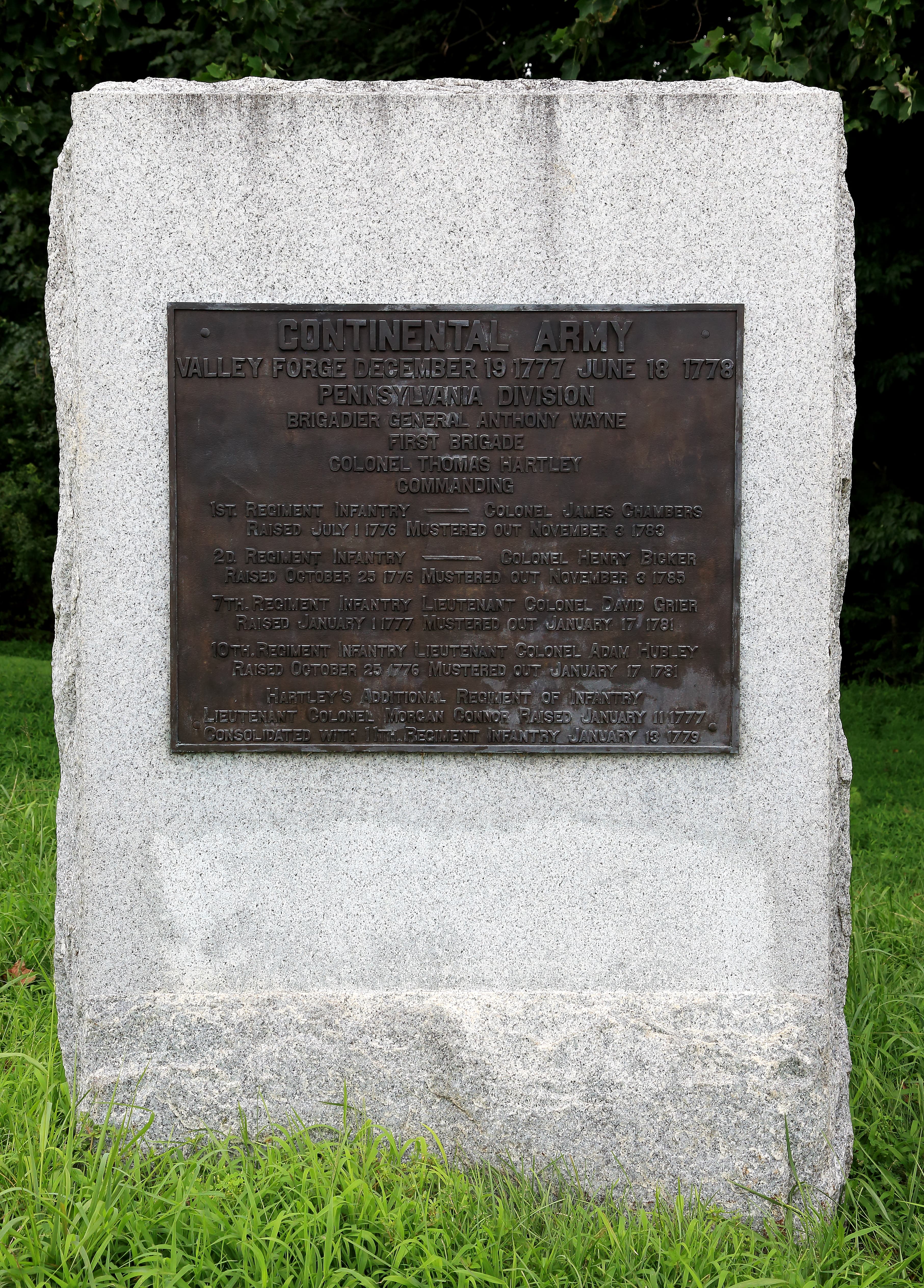 Hartley's Brigade Monument