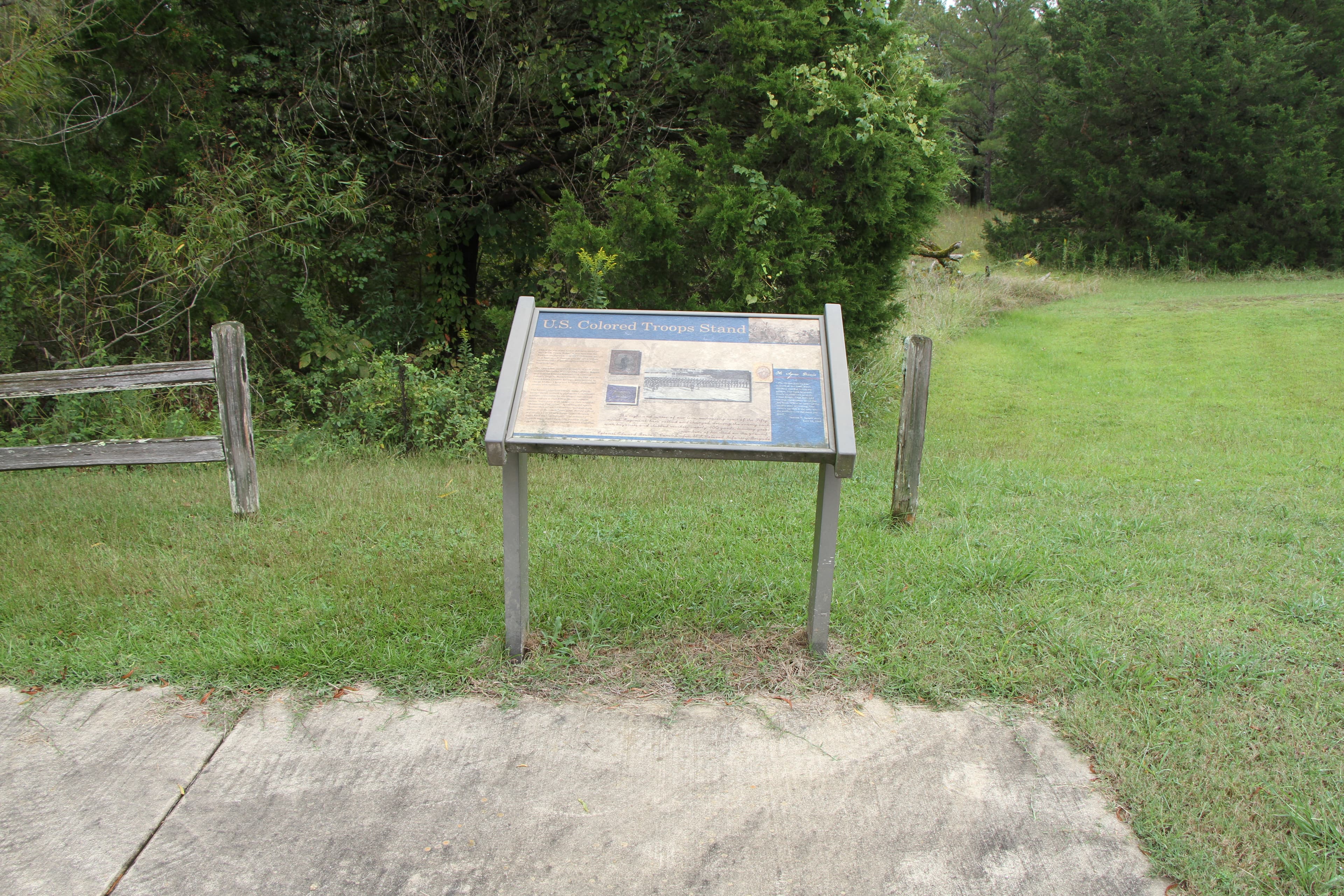 Tour Stop #10 - United States Colored Troops on White House Ridge at the Battle of Brices Cross Roads