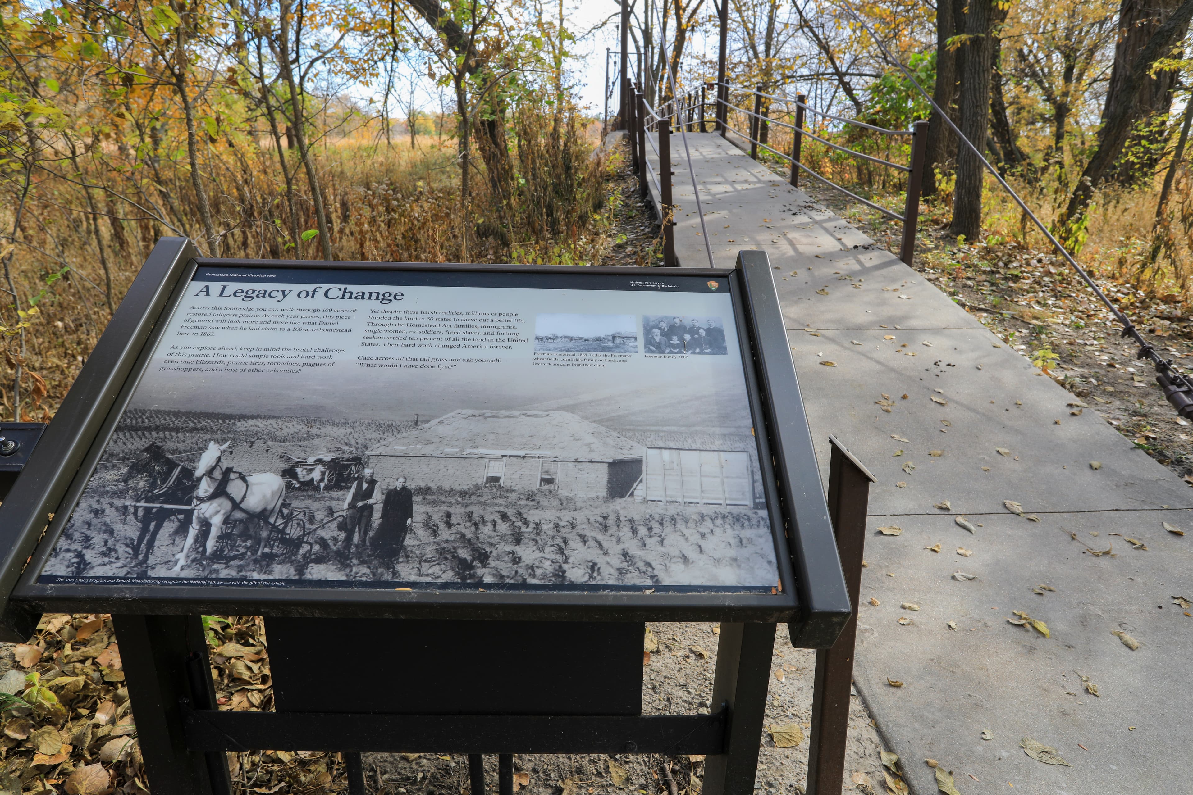 A Legacy of Change, wayside exhibit