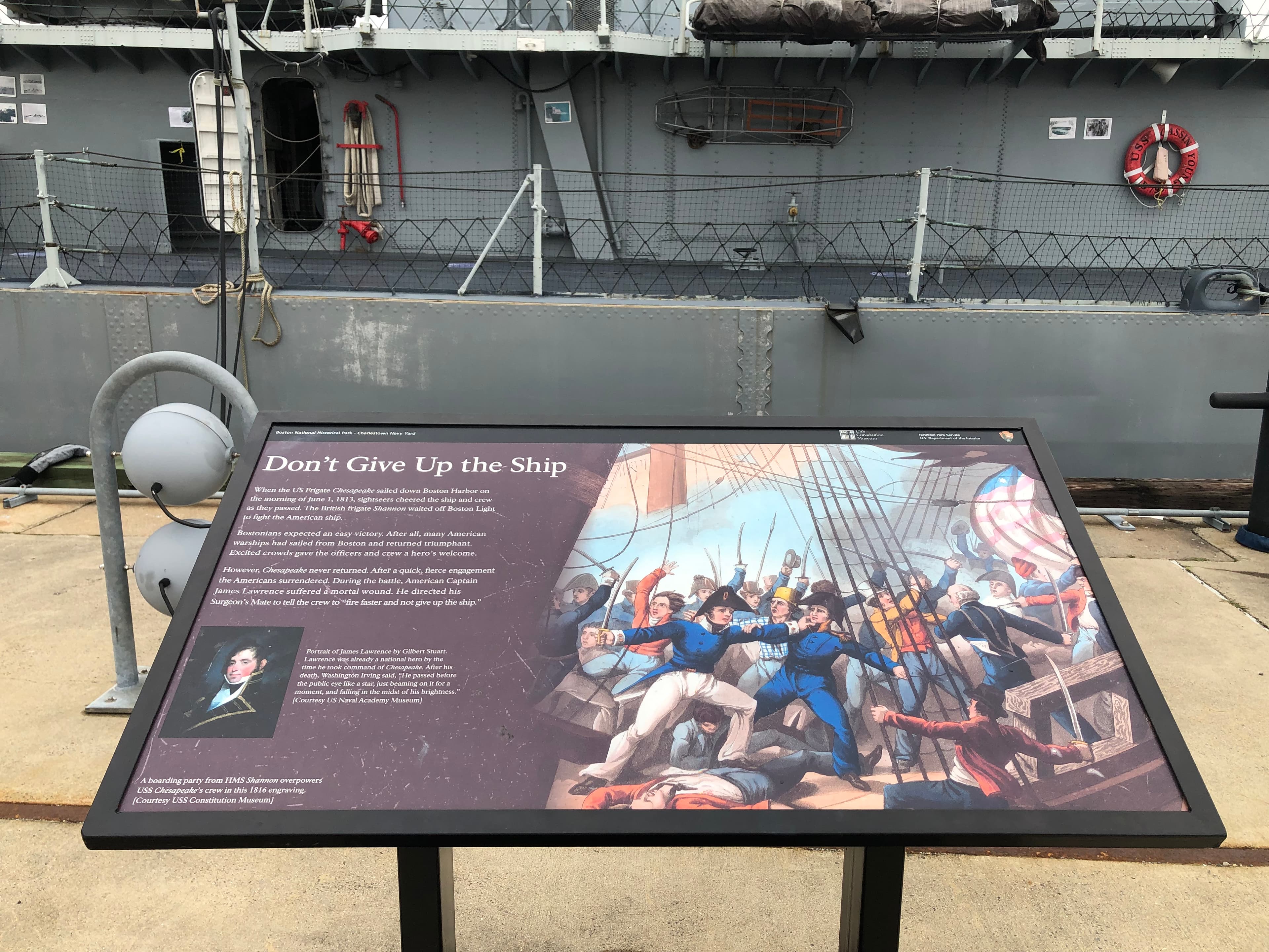 "Don't Give Up the Ship" Sign