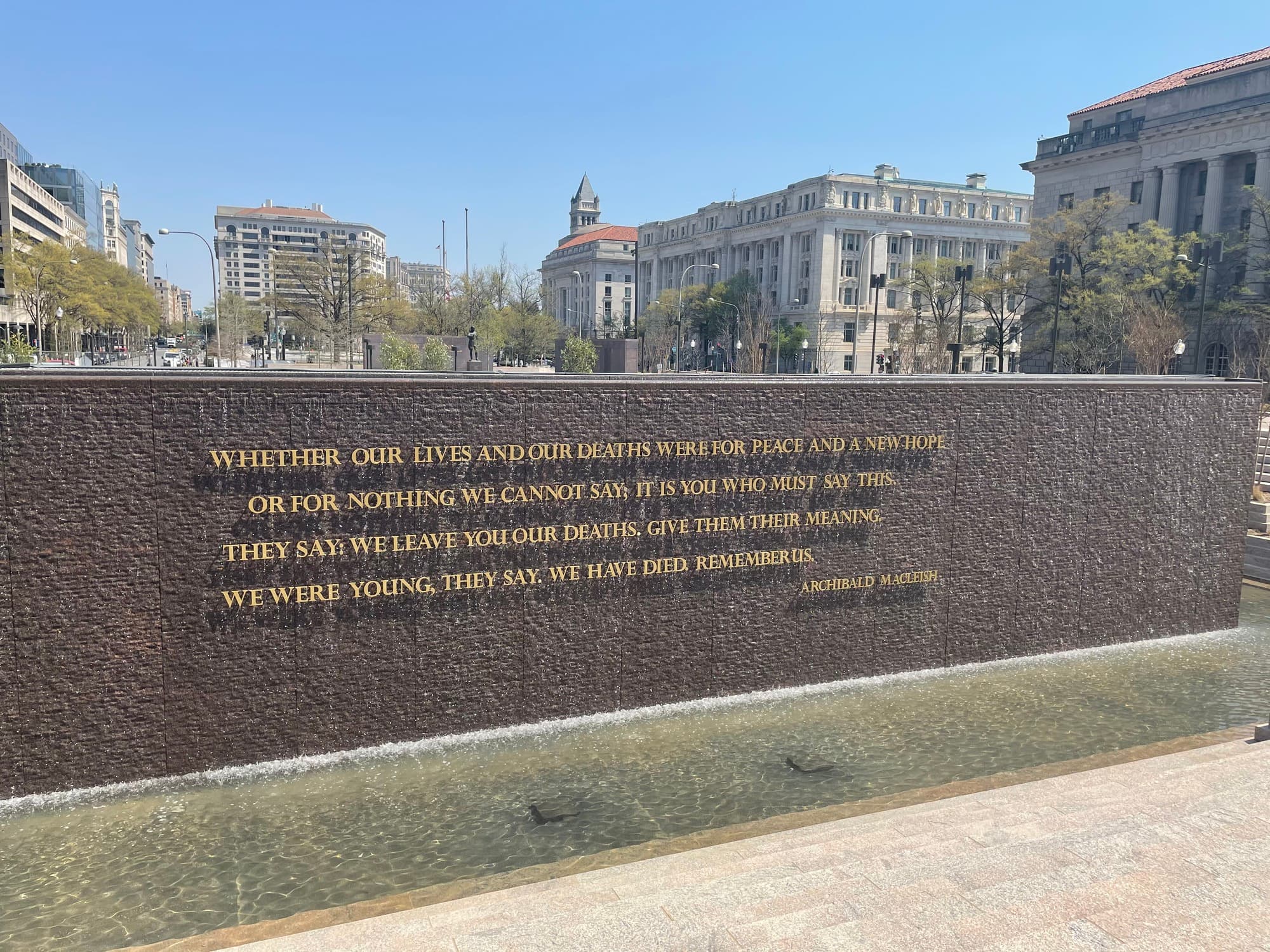 Peace Fountain: Archibald MacLeish