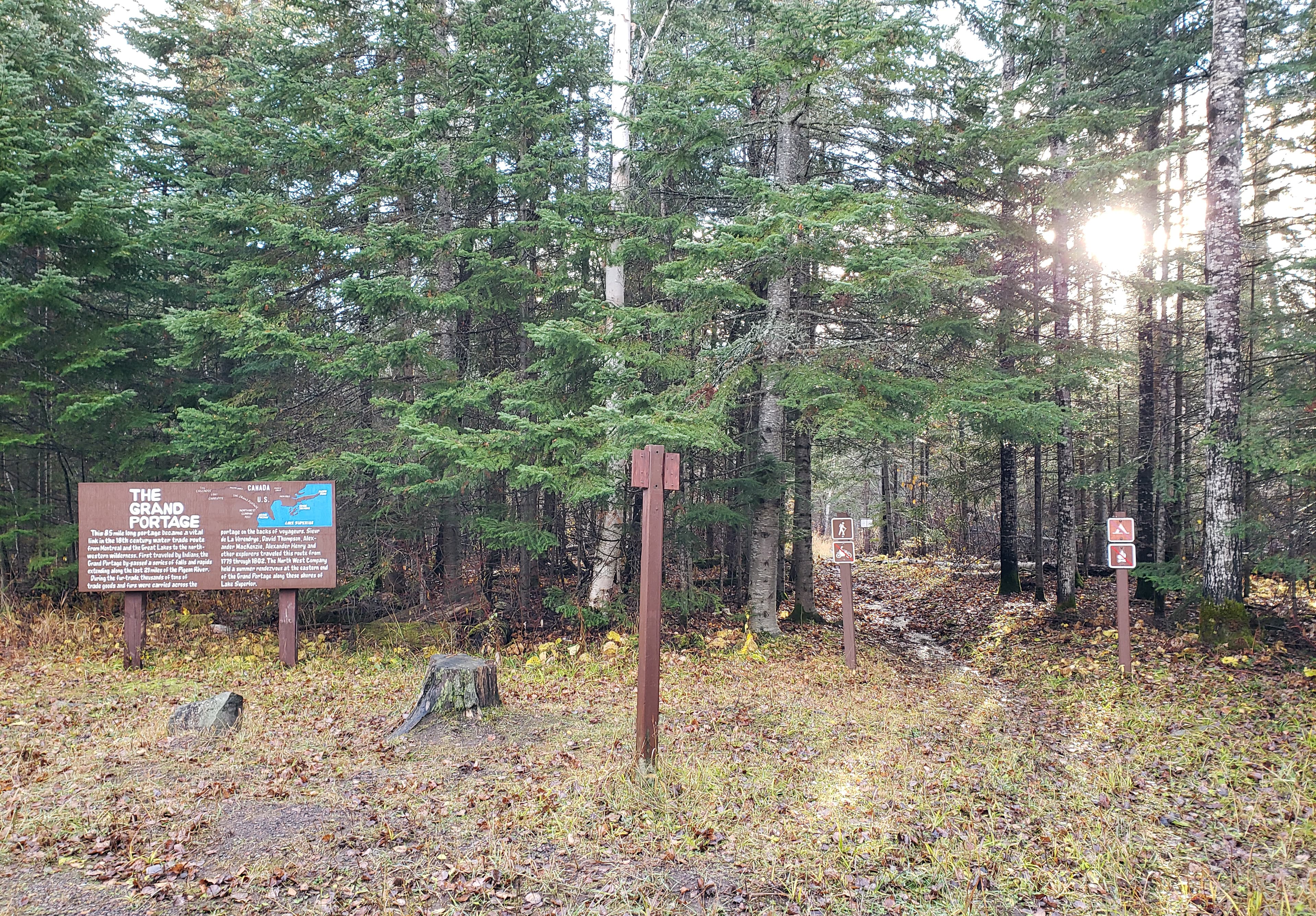 Midway Parking for the Grand Portage
