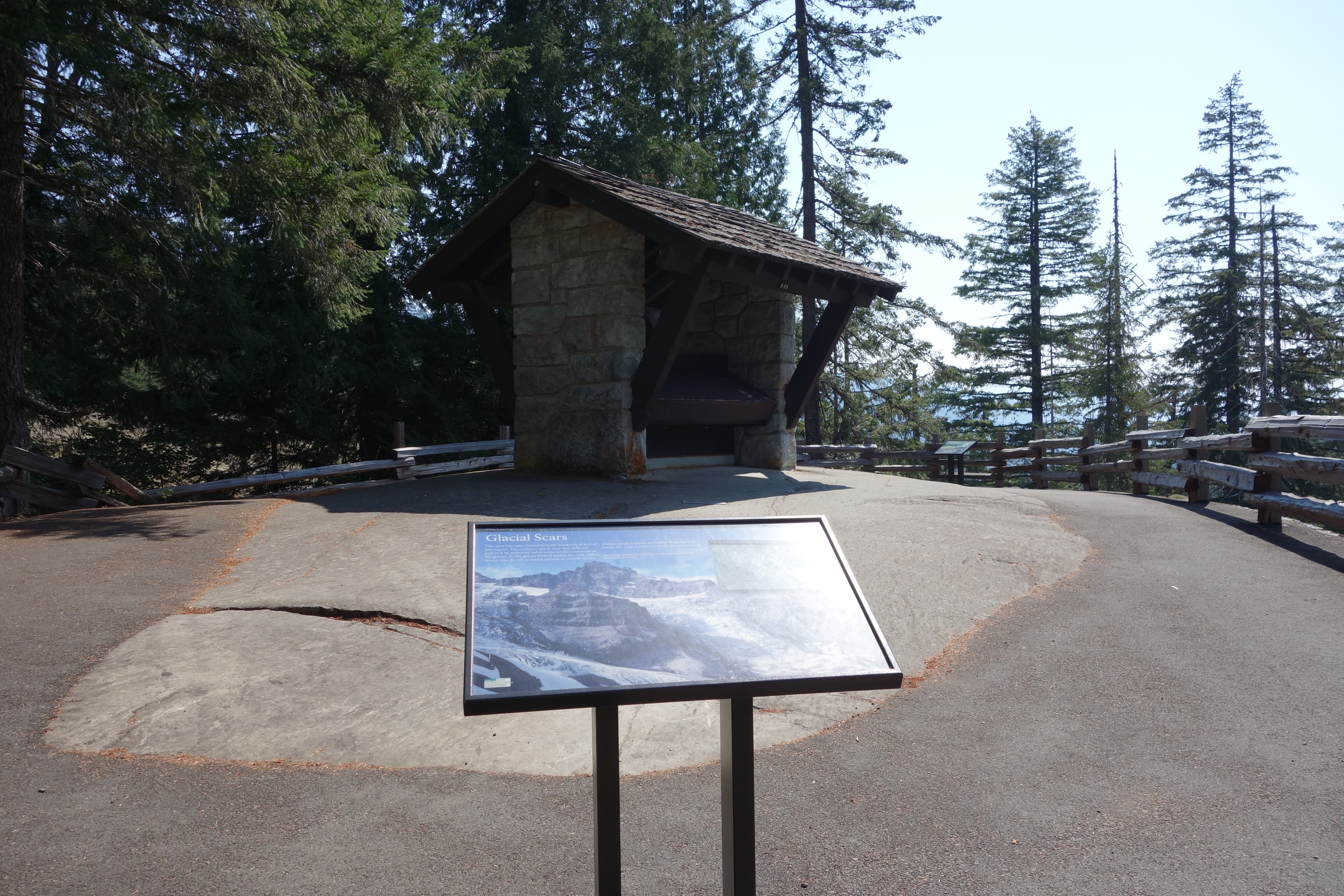 Box Canyon: Glacier Exhibit Panel