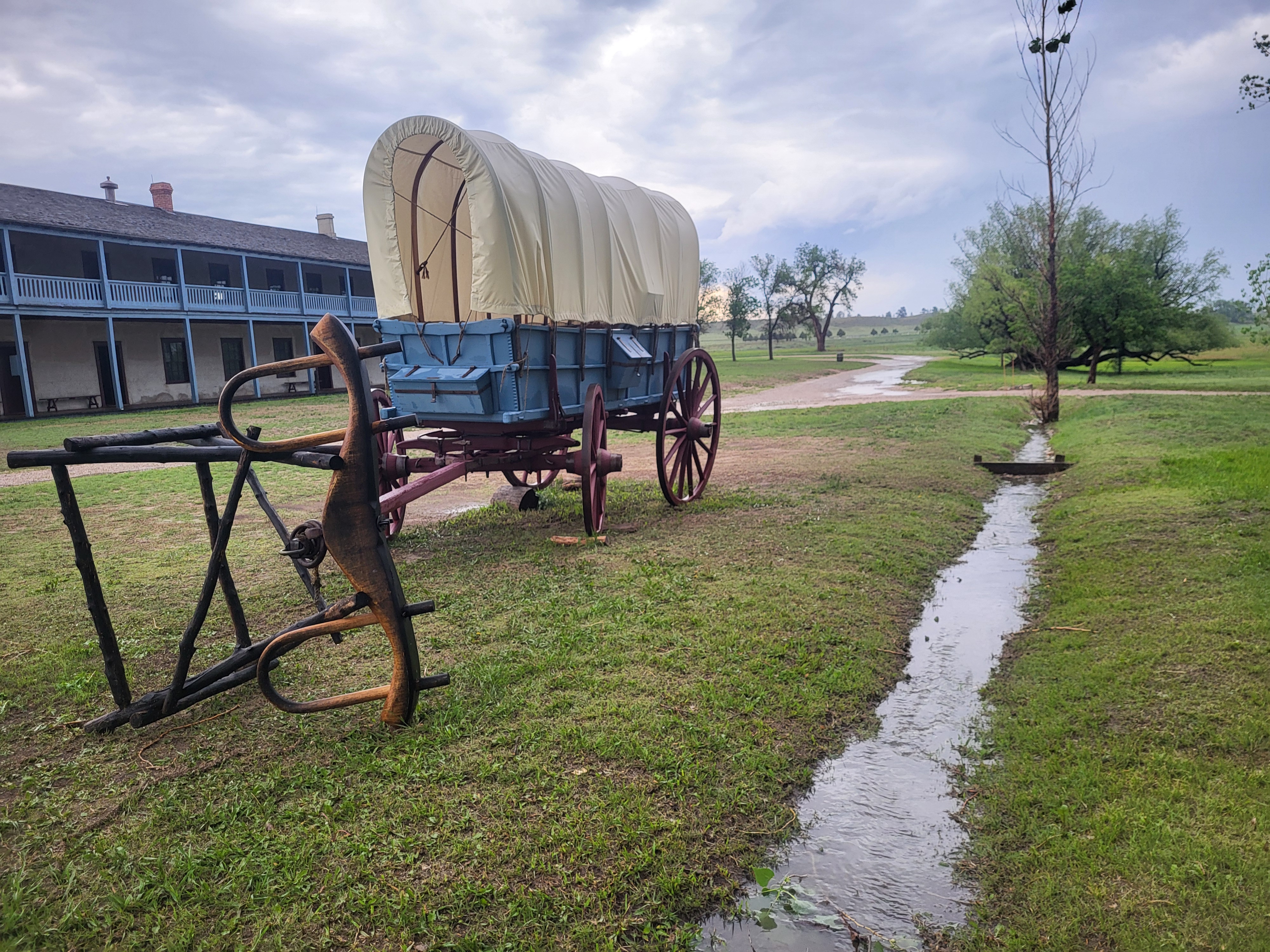 Covered Wagon at Fort Laramie