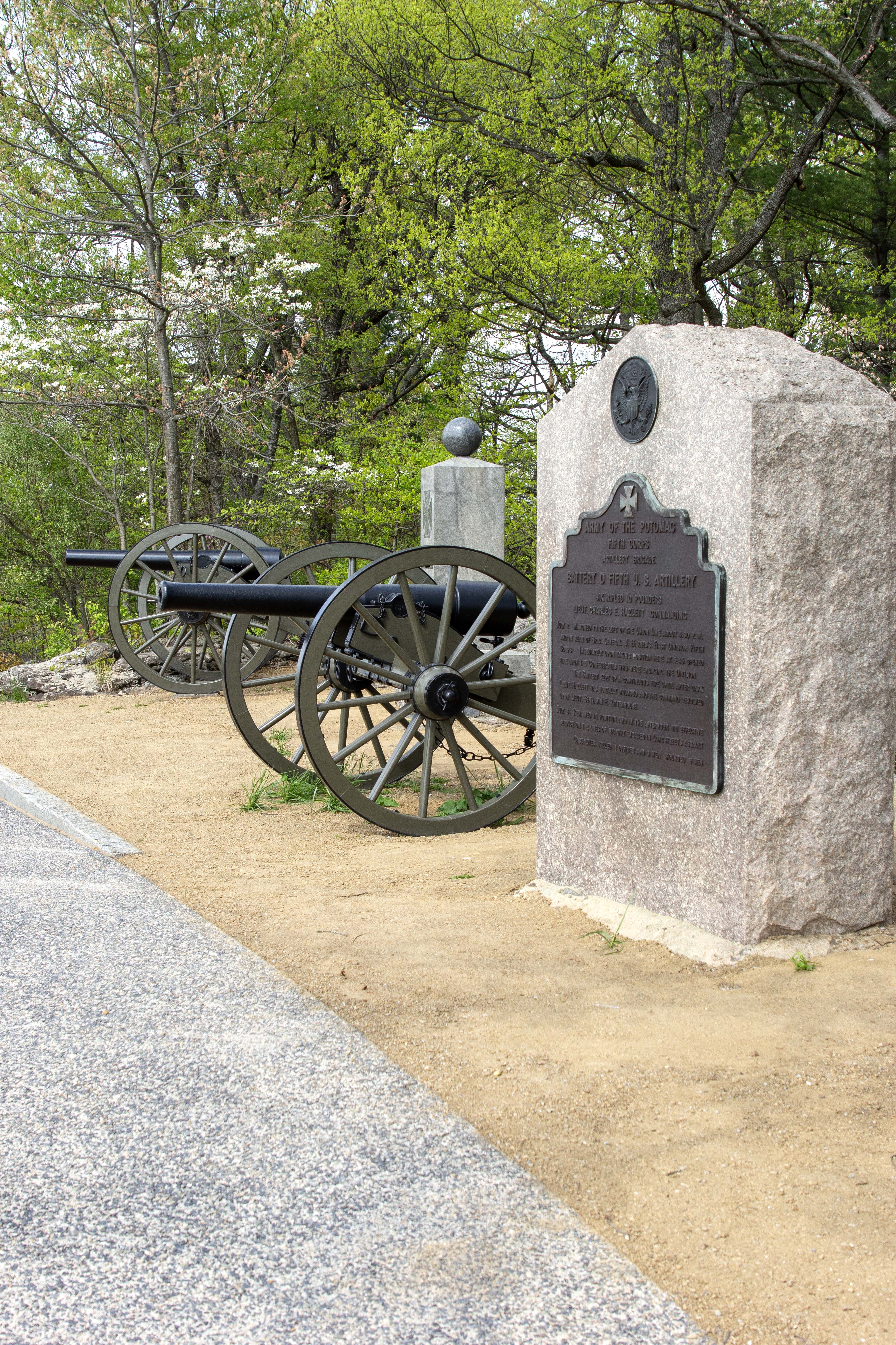 5th United States Artillery, Battery D (Hazlett's Battery) Monument