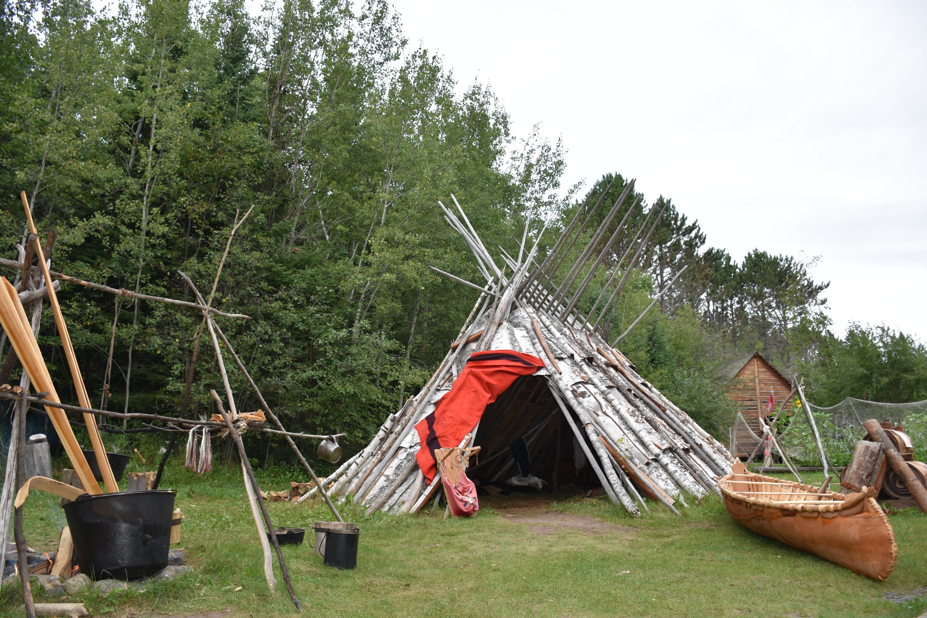 Anishinaabe Oodena (Ojibwe Village) Re-creation