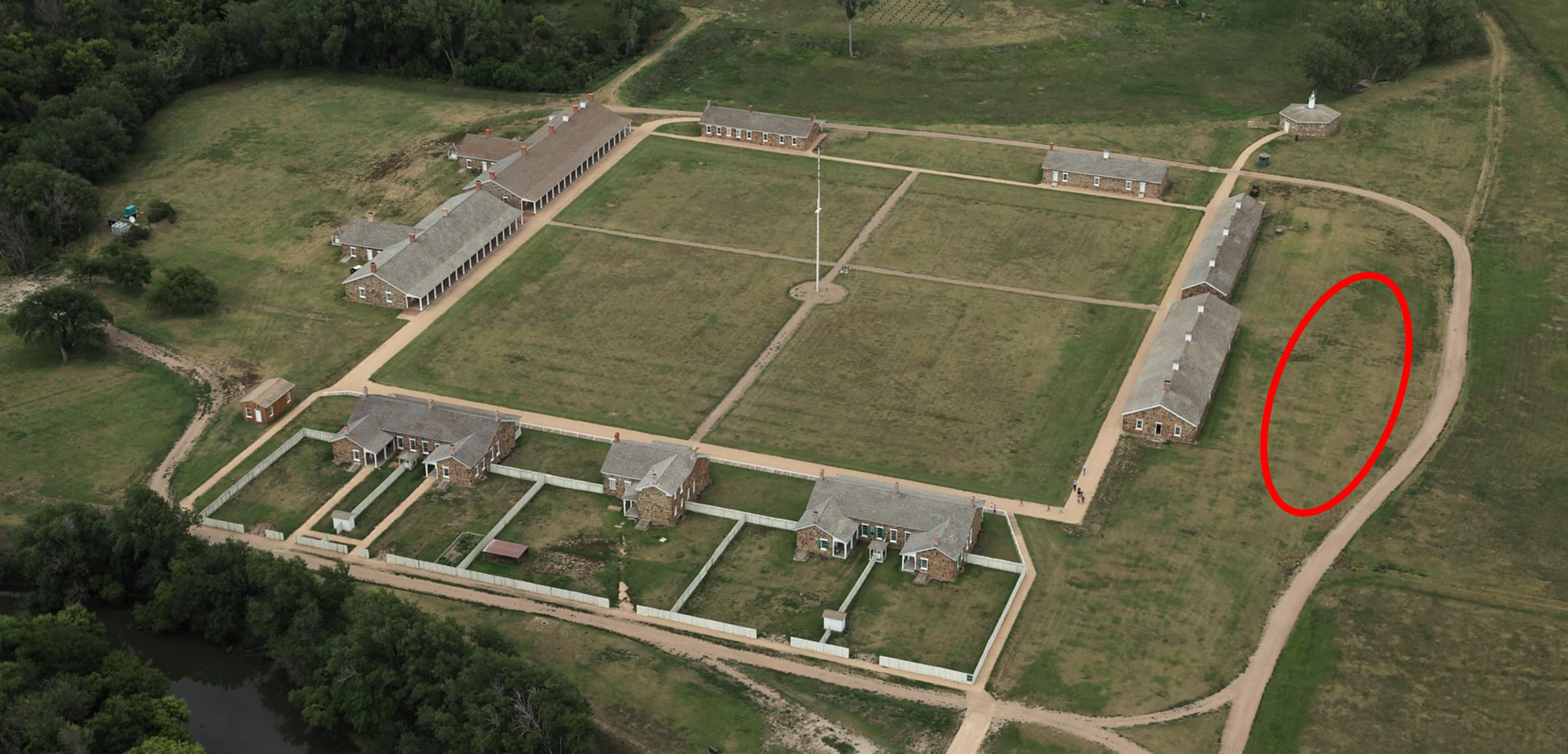 Early Officers' Quarters at Fort Larned