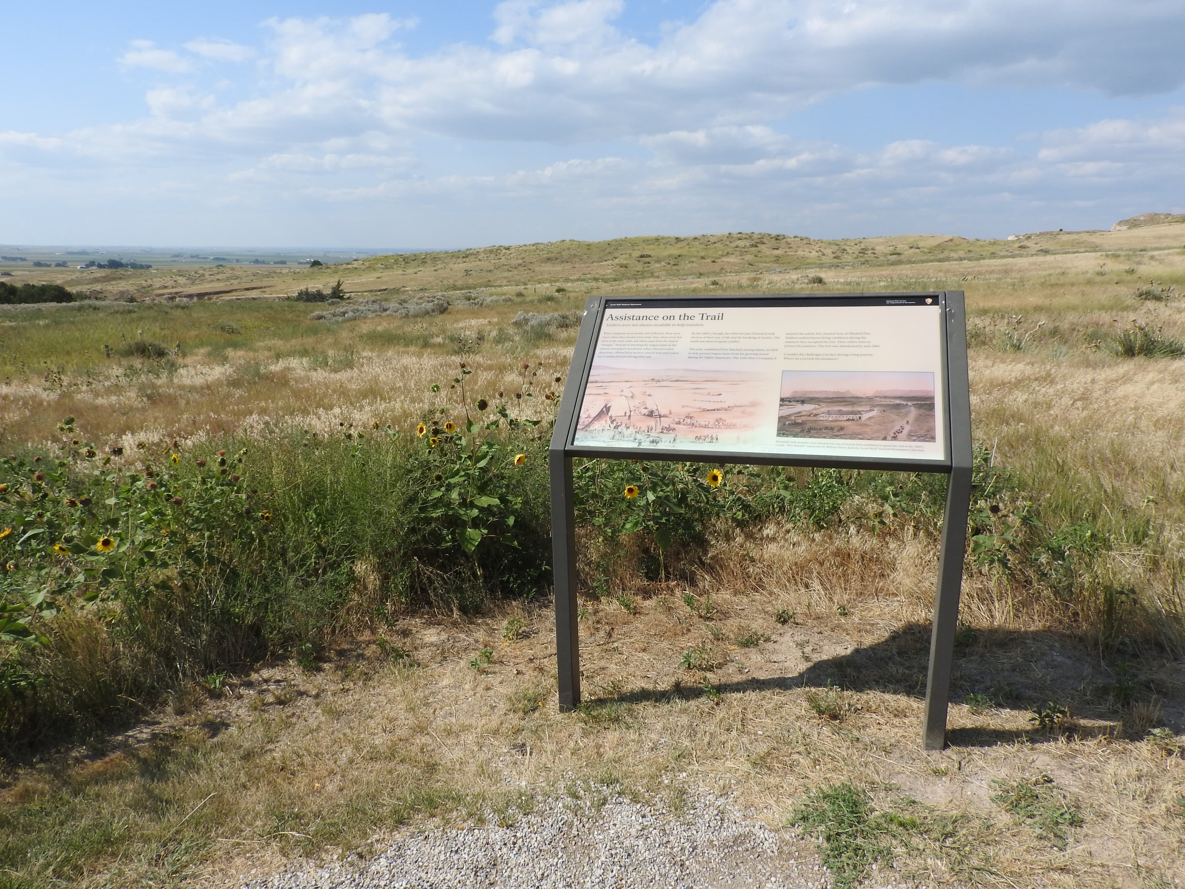 "Assistance on the Trail" Wayside