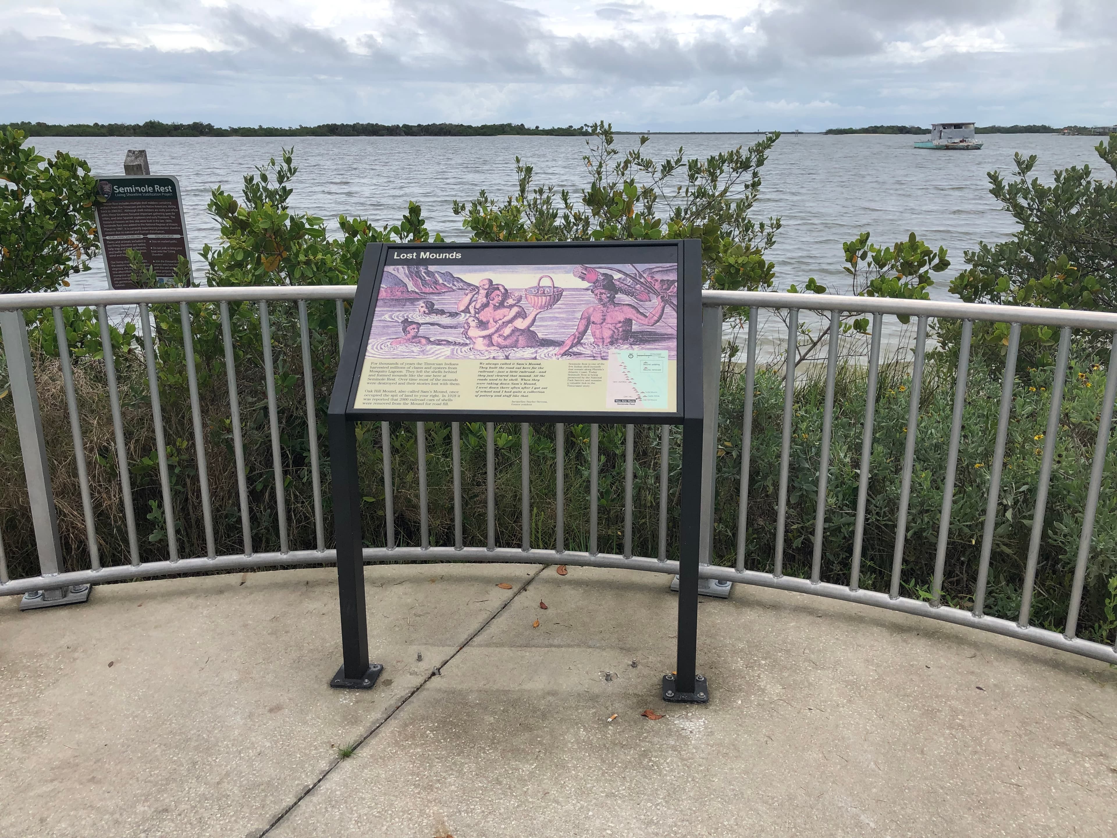 Seminole Rest Wayside, Lost Mounds