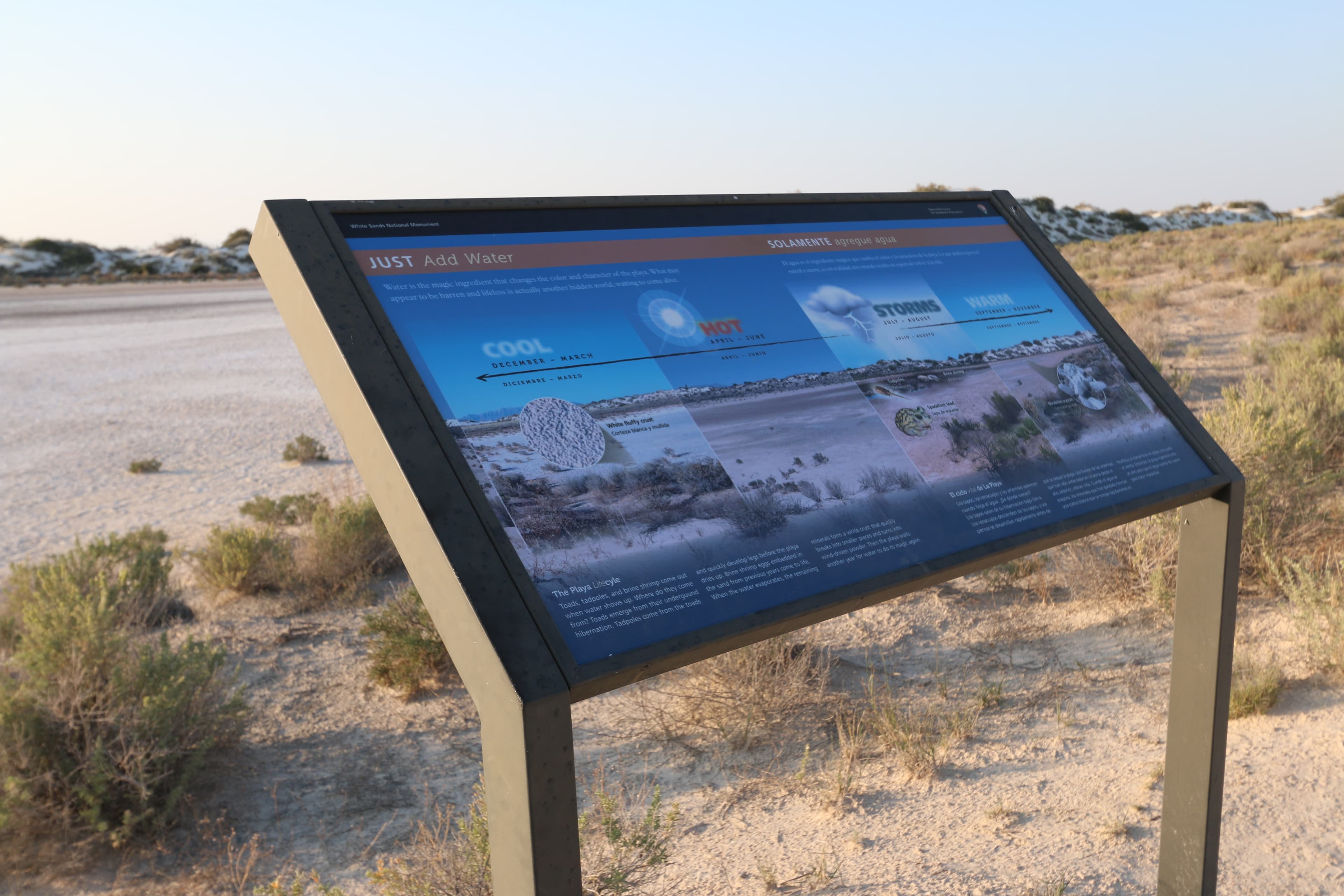 "Just Add Water" Interpretive Sign