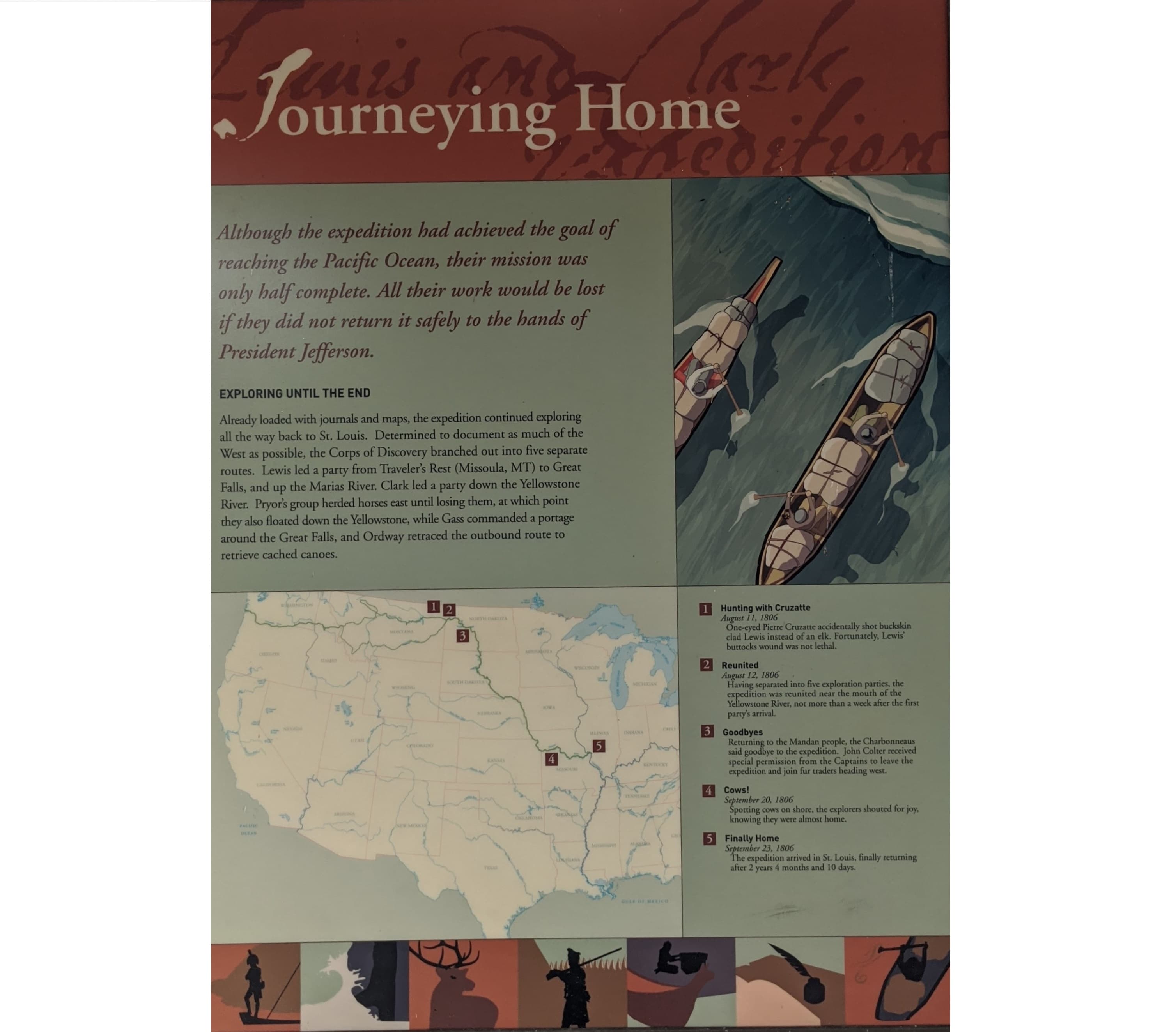 "Journeying Home" Sign