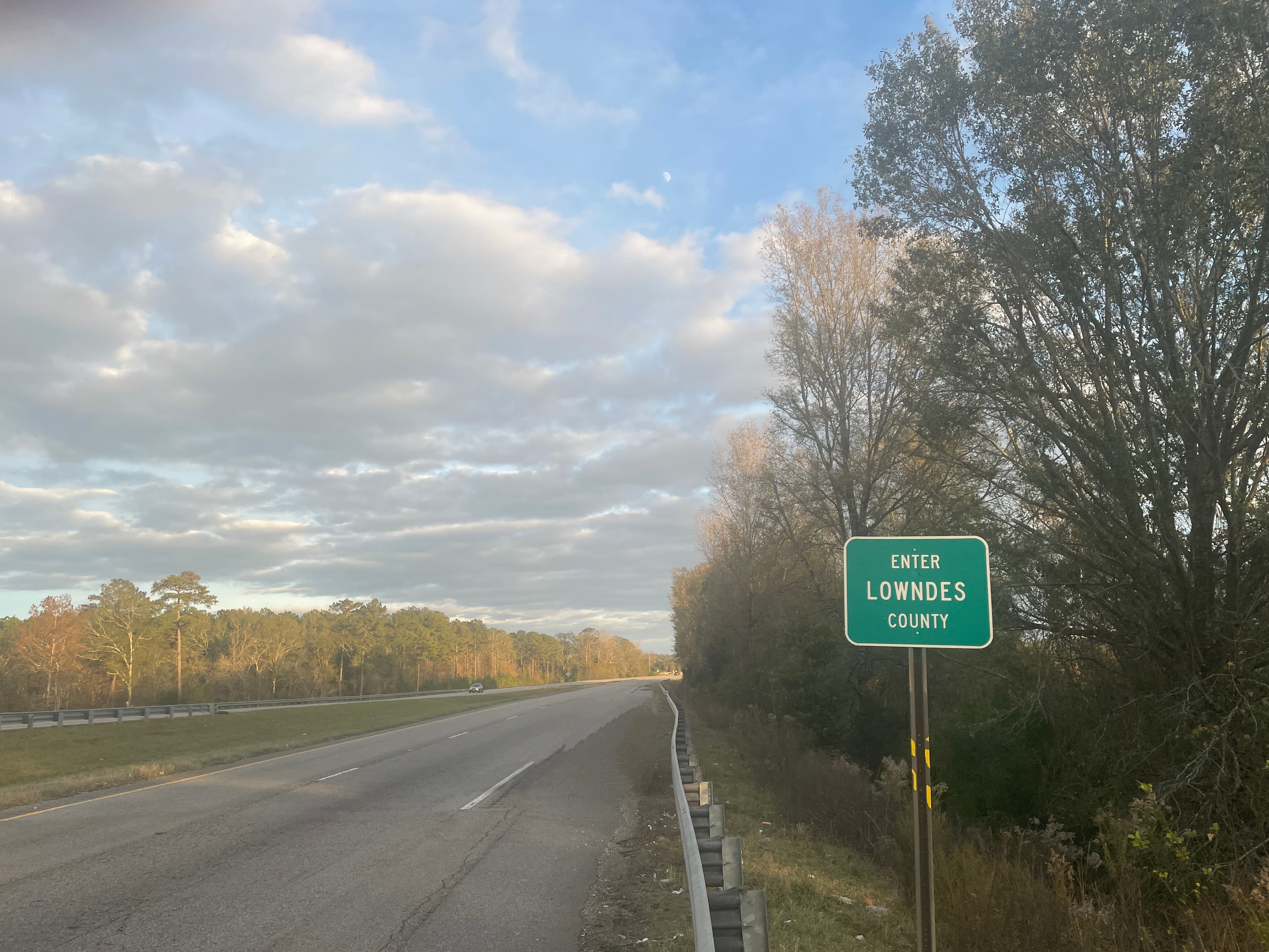 Entering Lowndes County