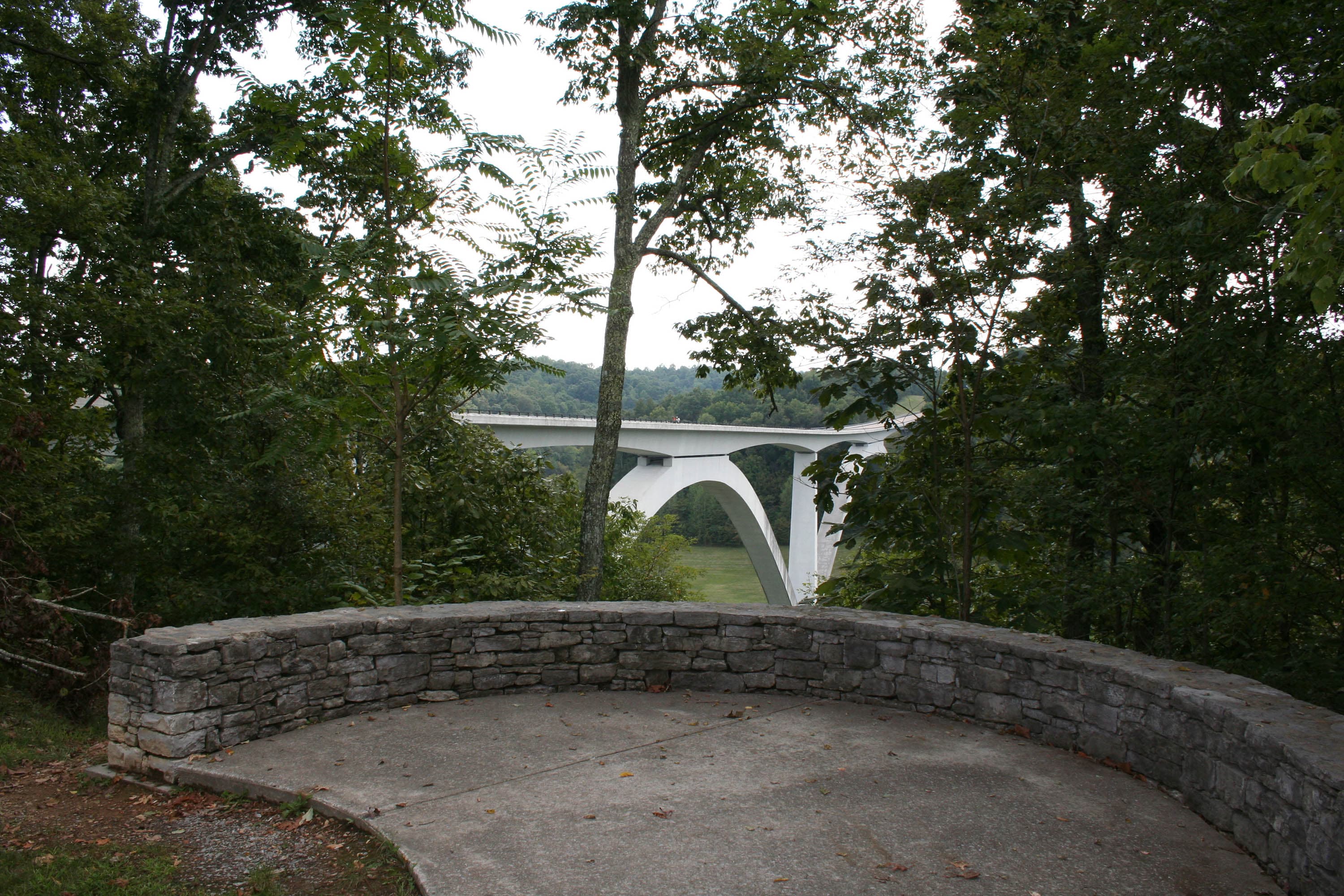 Birdsong Hollow Double Arch Bridge, Milepost 438.0