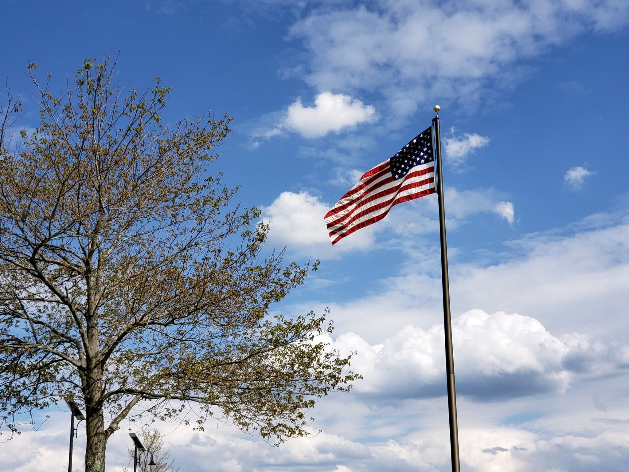 Flag pole at the Lake View Visitor Center