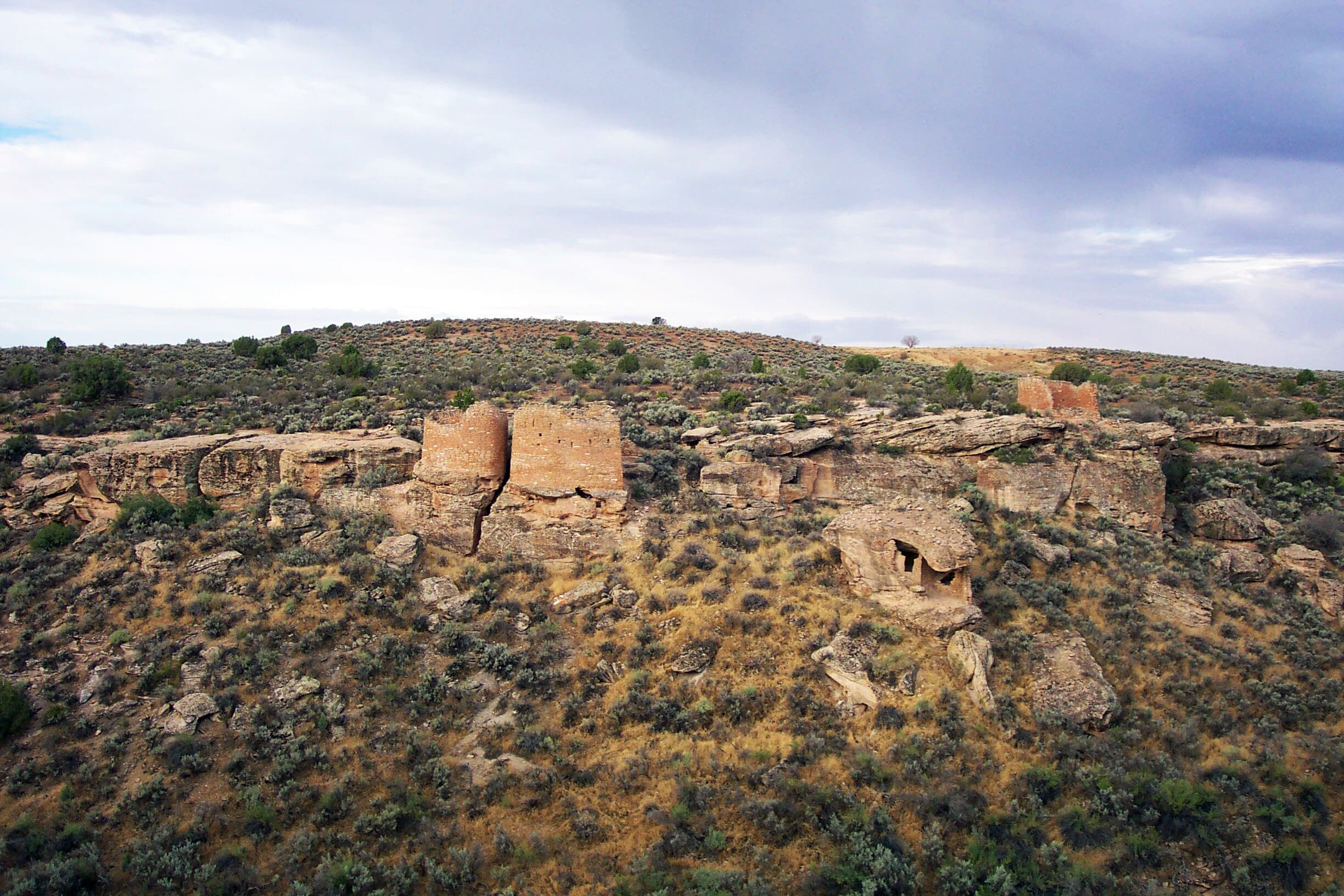 Eroded Boulder House View