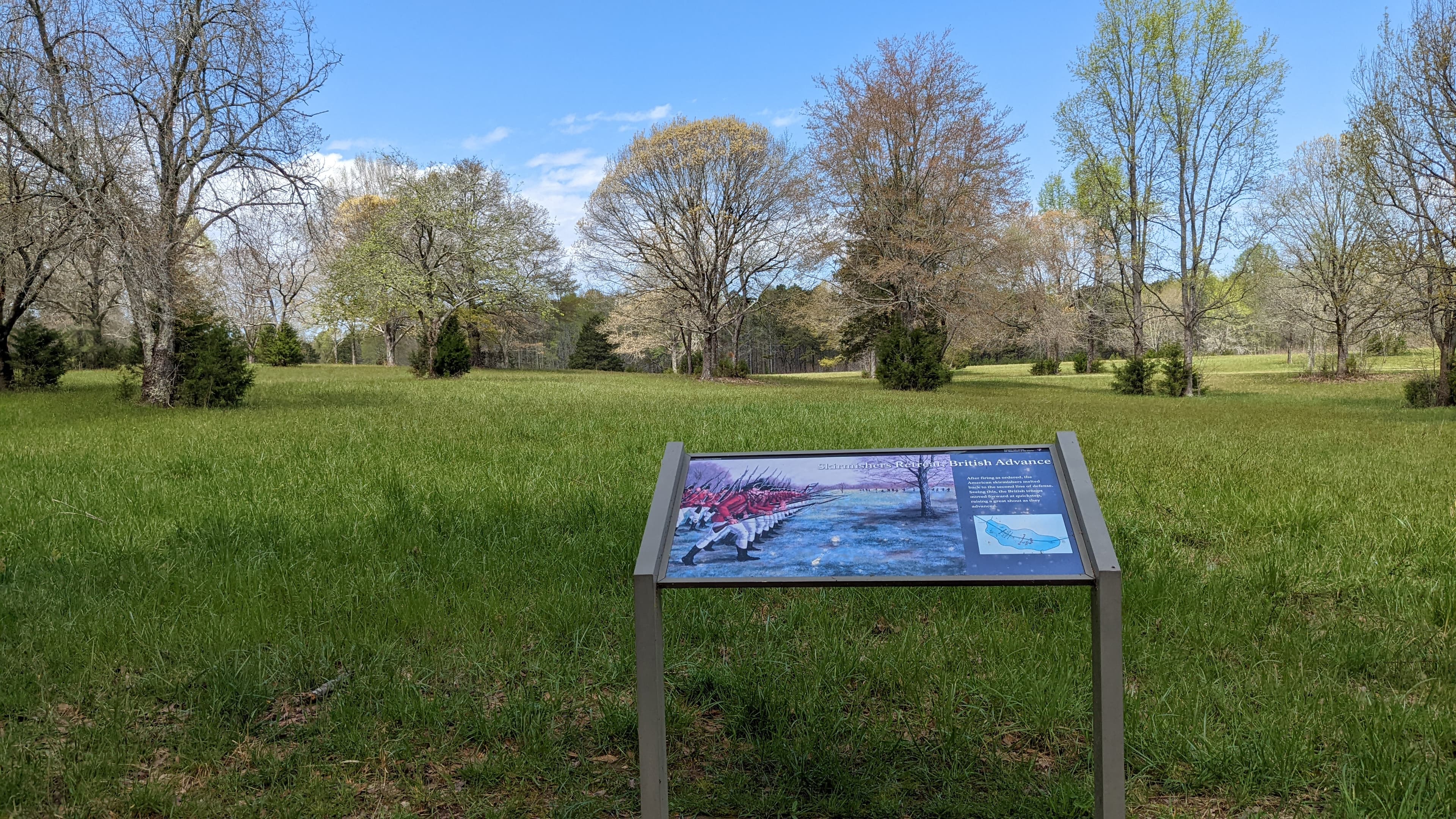 Cowpens Audio Tour Stop 11: Skirmishers Retreat, British Advance