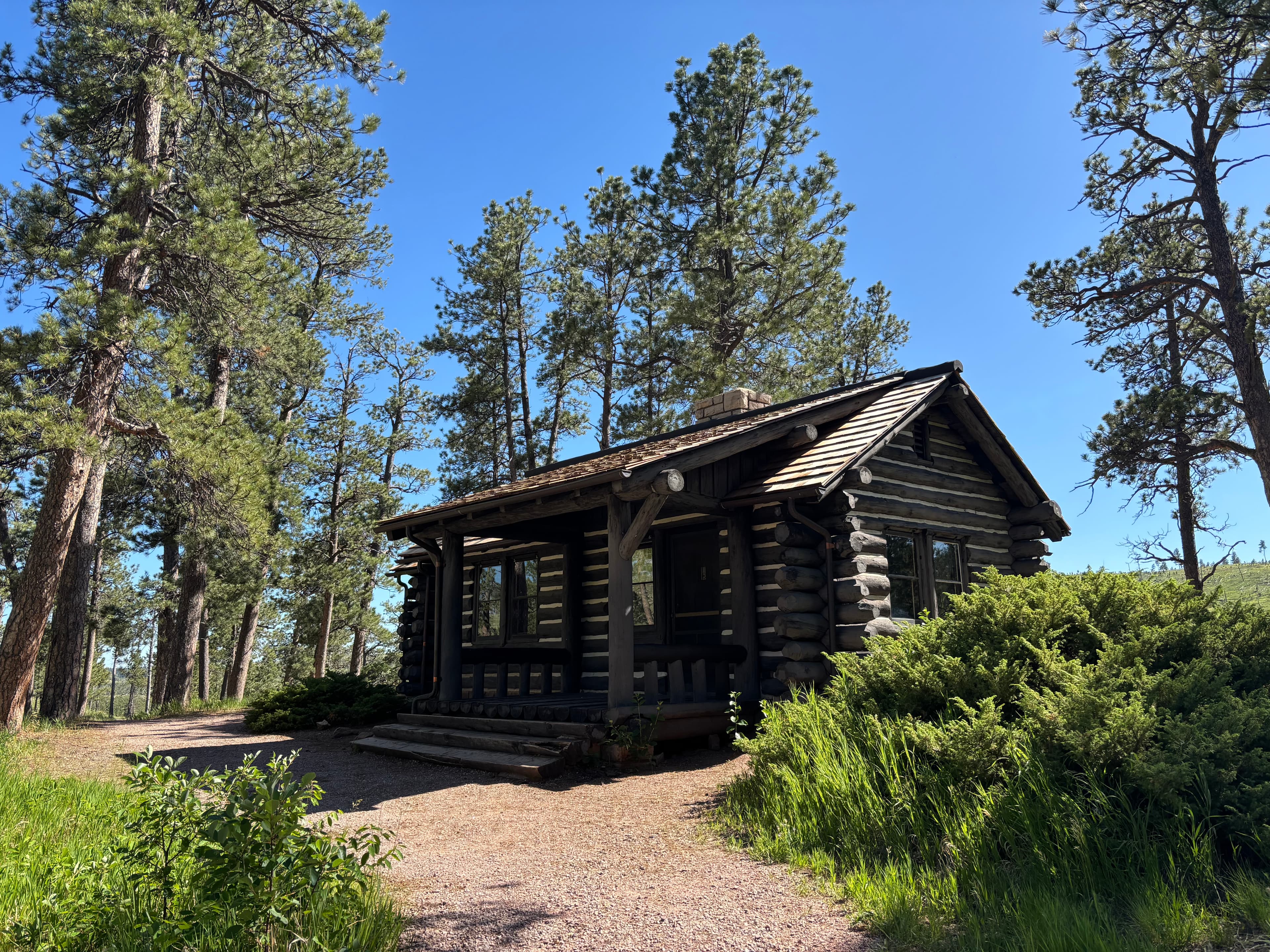 Approaching Jewel Cave's Historic Ranger Cabin