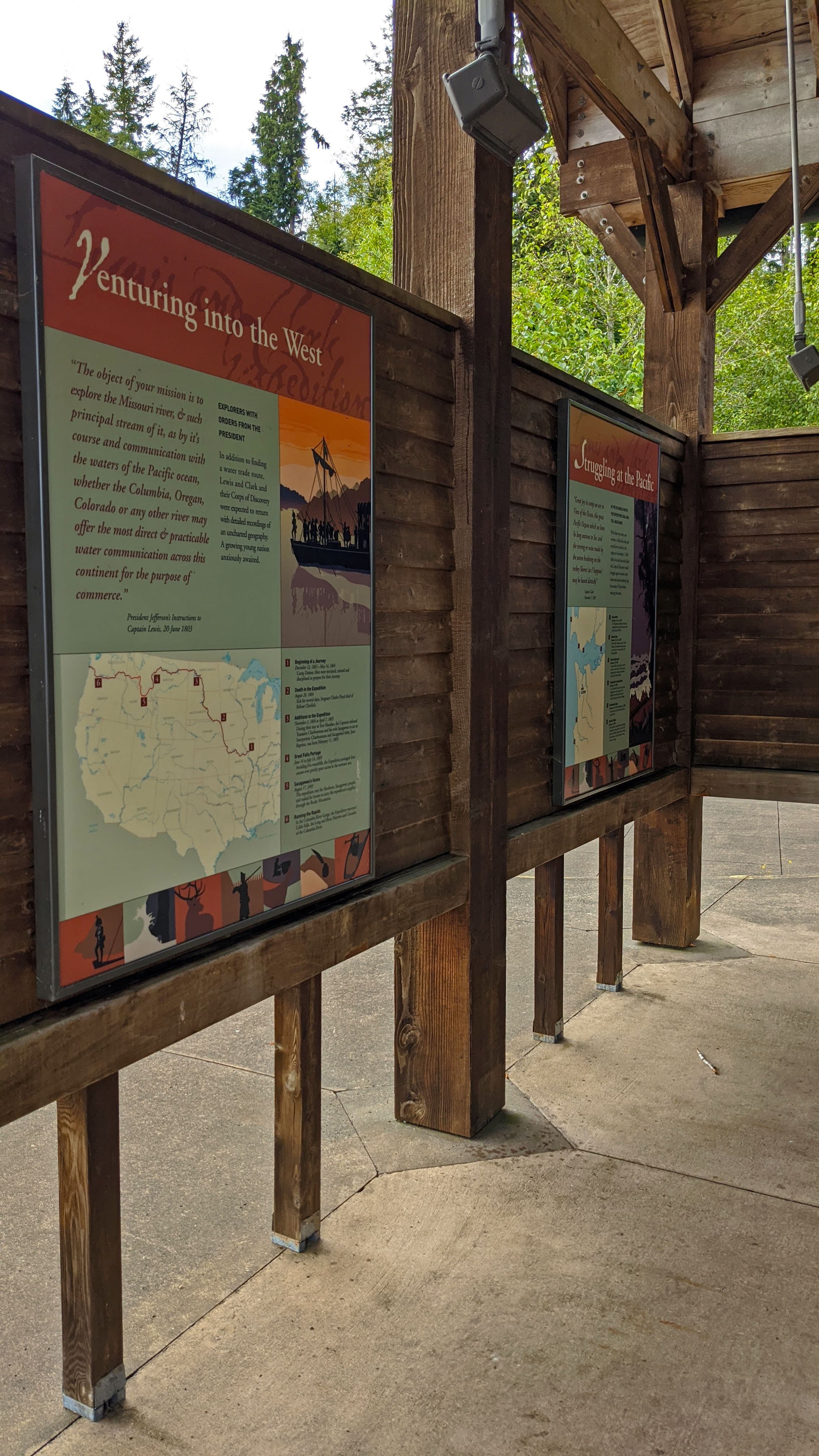 "Venturing Into the West" Sign