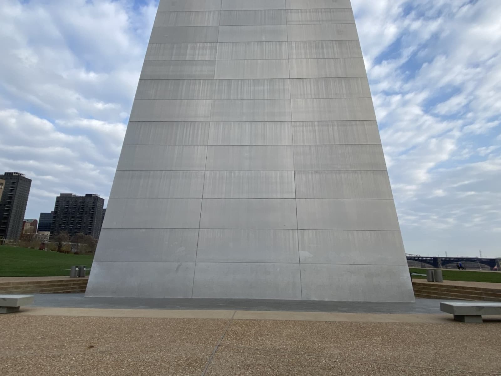 South leg of the Gateway Arch