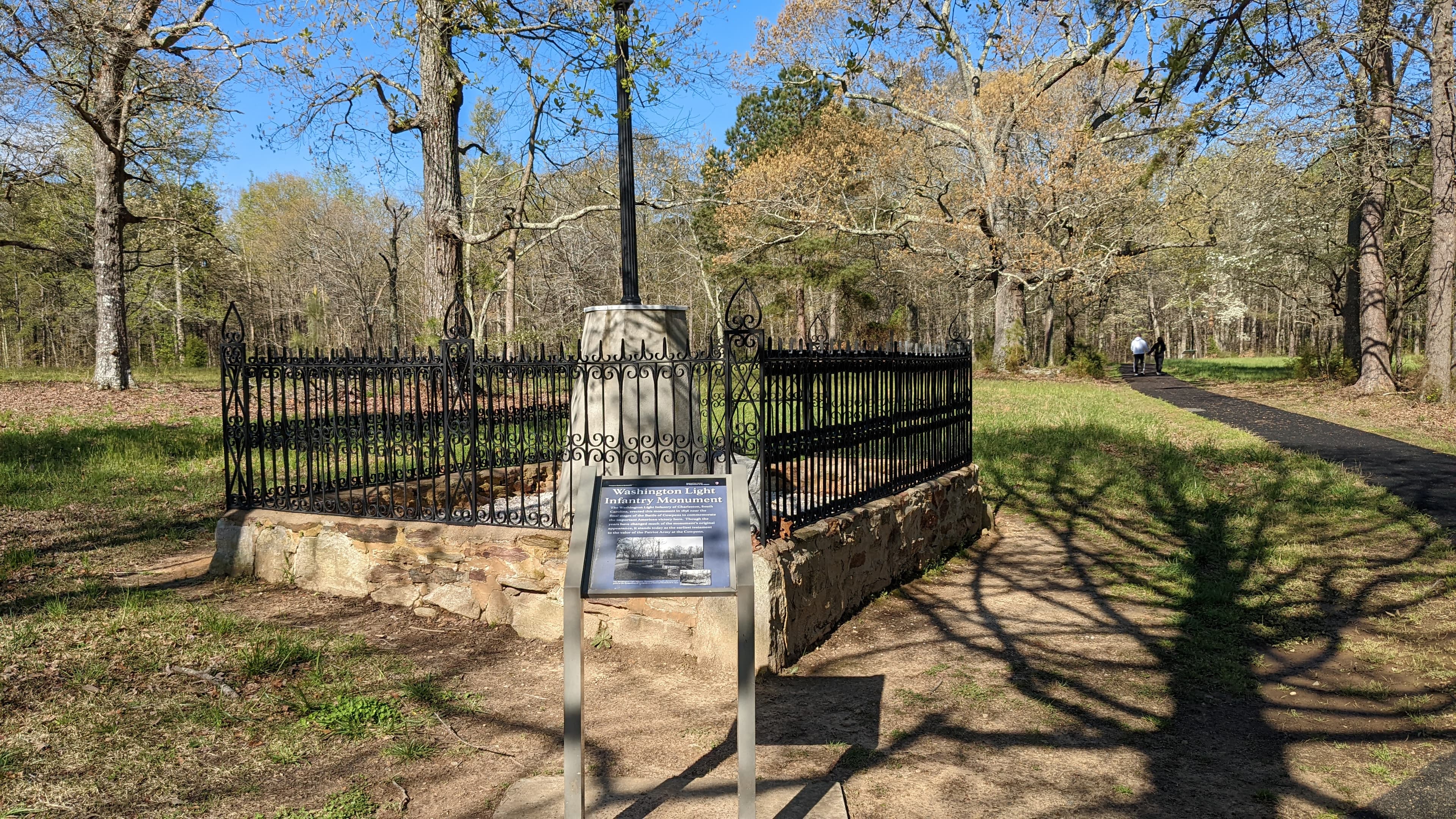 Cowpens Audio Tour Stop 15: Washington Light Infantry Monument