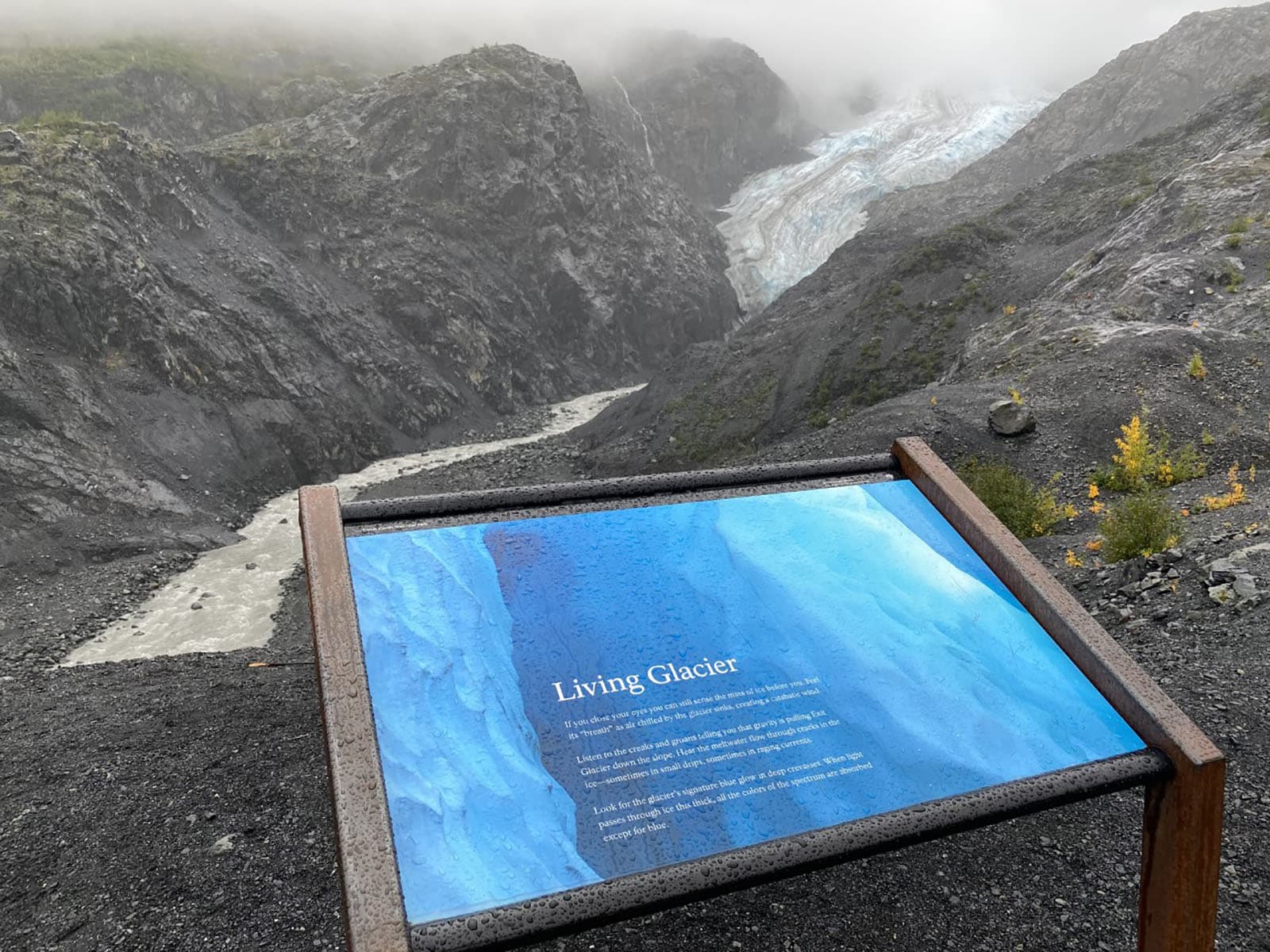 Exit Glacier 2005 Overlook sign