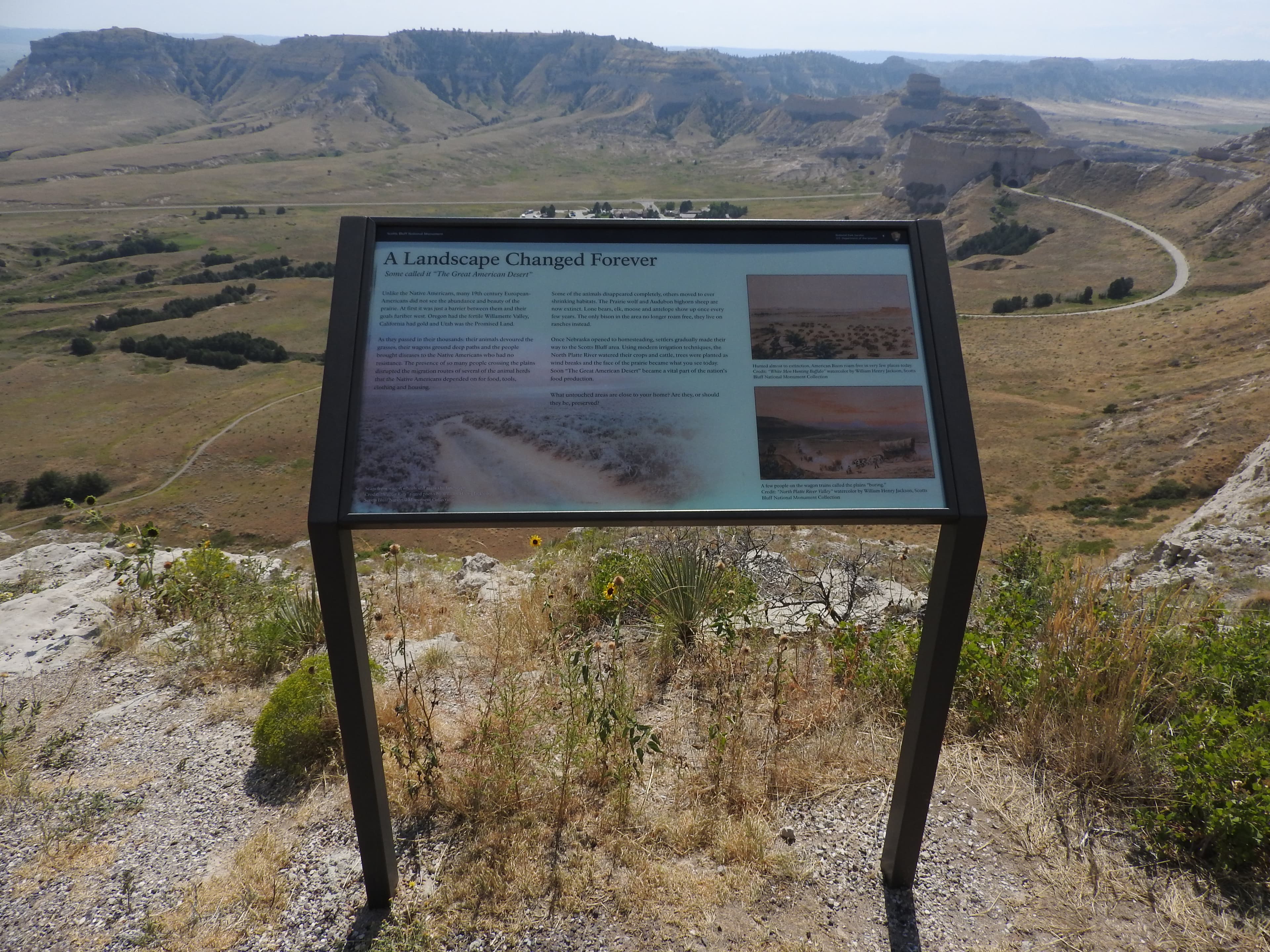"A Landscape Changed Forever" Wayside
