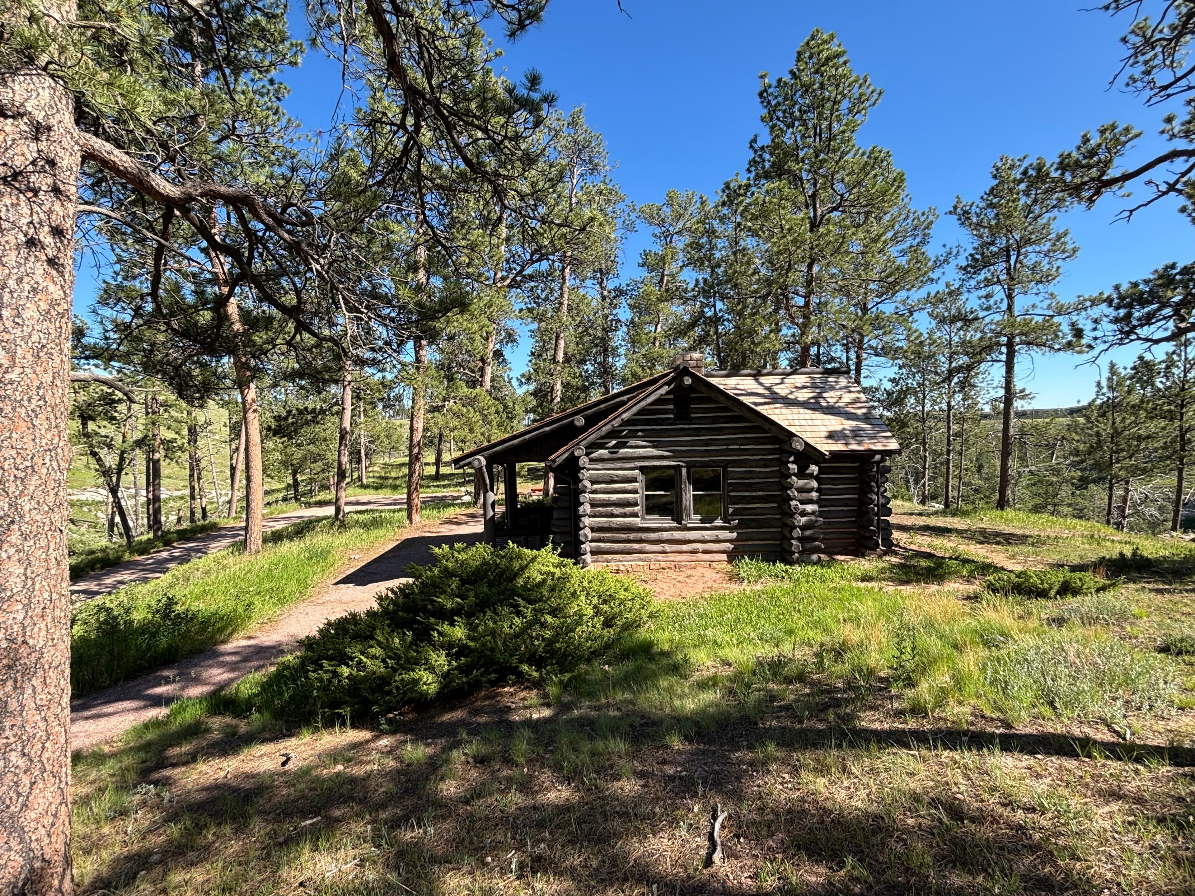 Northern Side of Jewel Cave's Historic Ranger Cabin