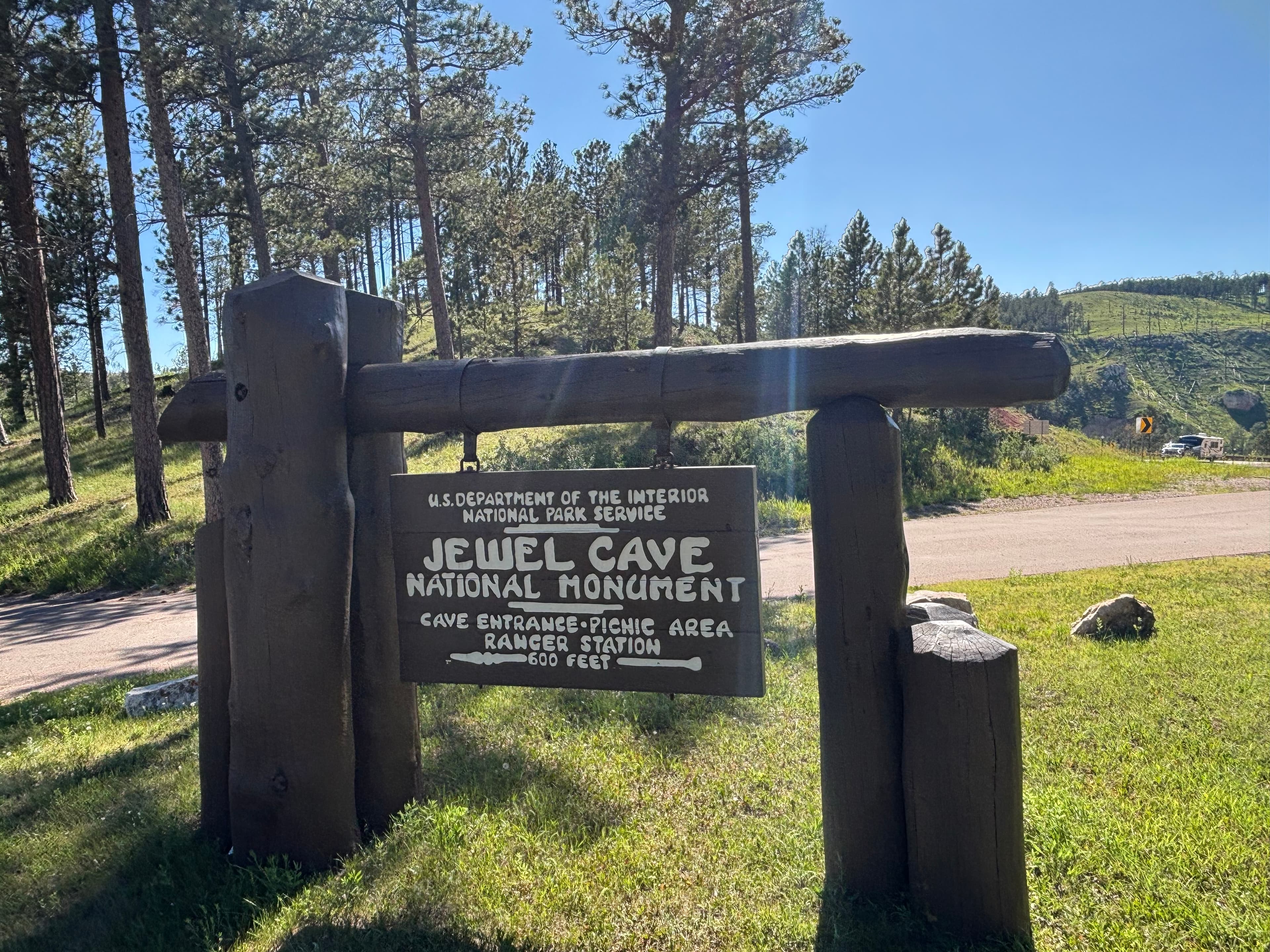 Jewel Cave National Monument's Historic Area Signage