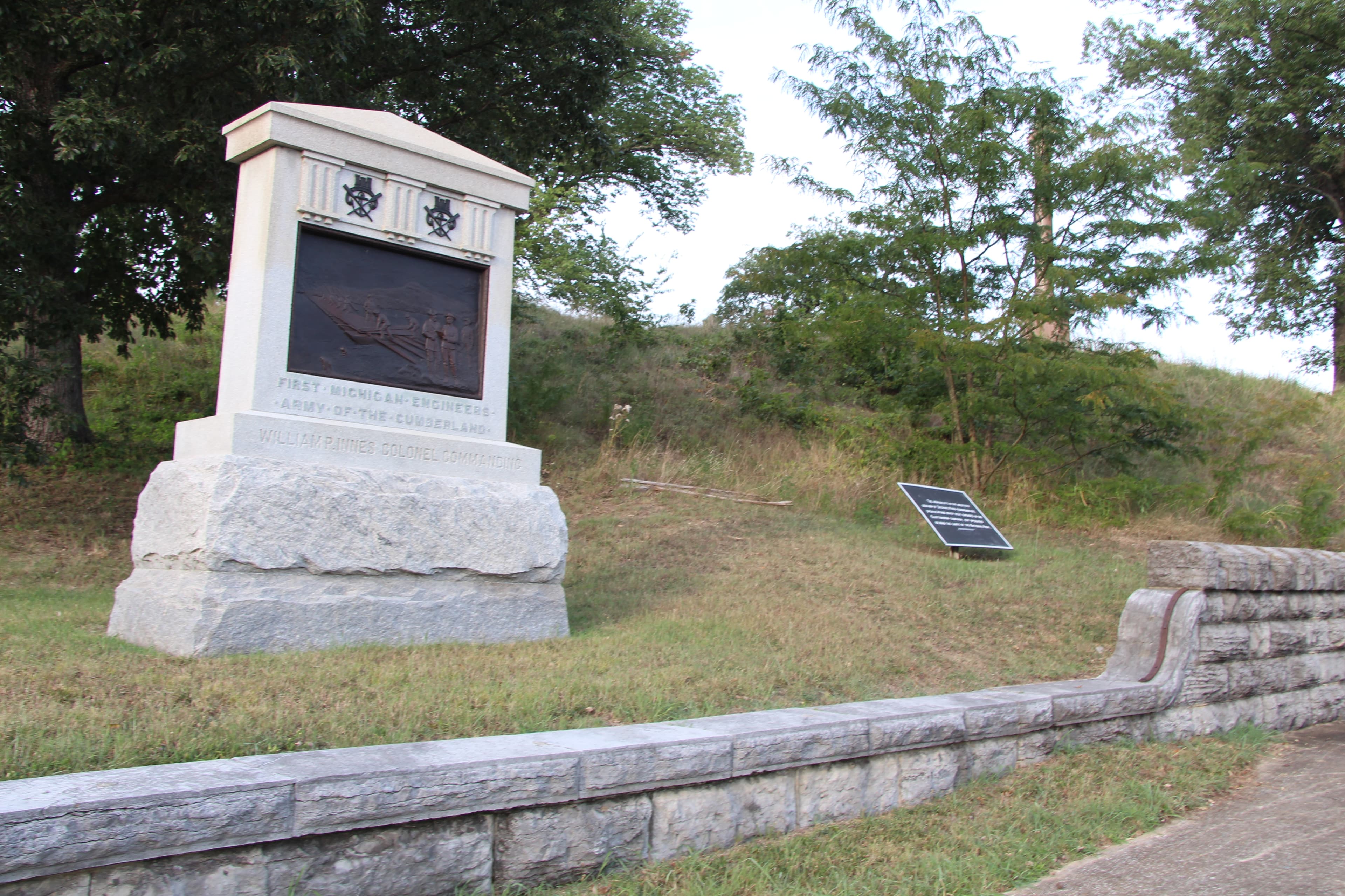 Orchard Knob Walking Tour - Stop 4: 1st Michigan Engineers Monument
