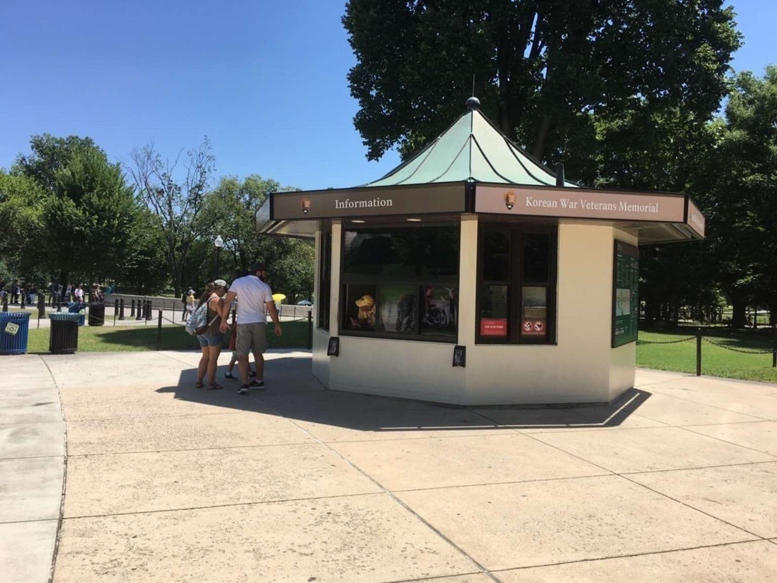 Korean War Veterans Memorial information kiosk