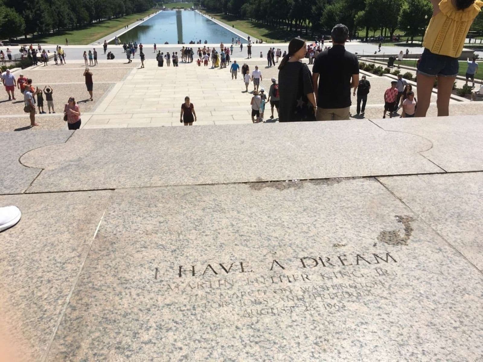 Lincoln Memorial: I Have a Dream marker