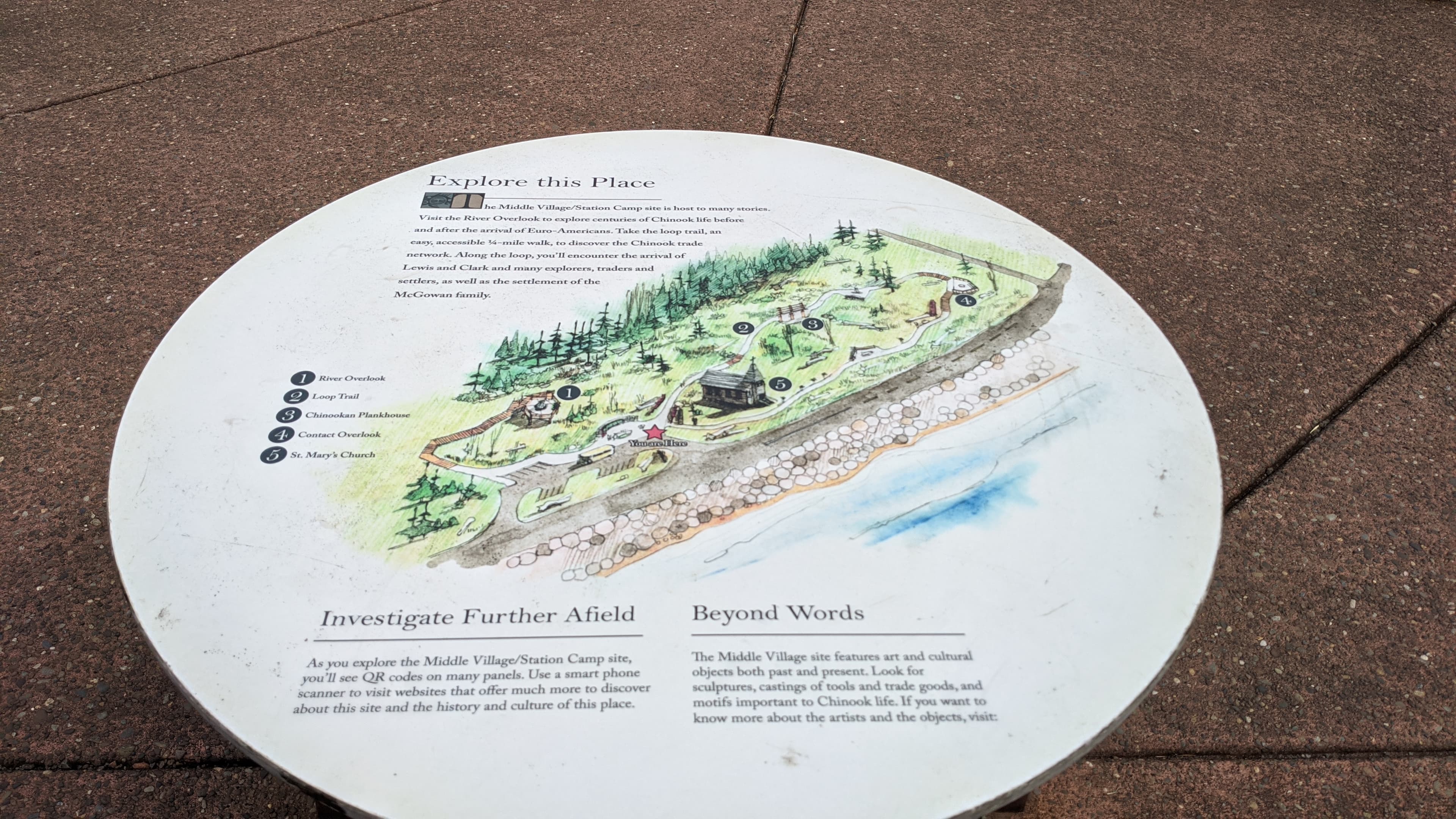 "Explore This Place" Sign at MV