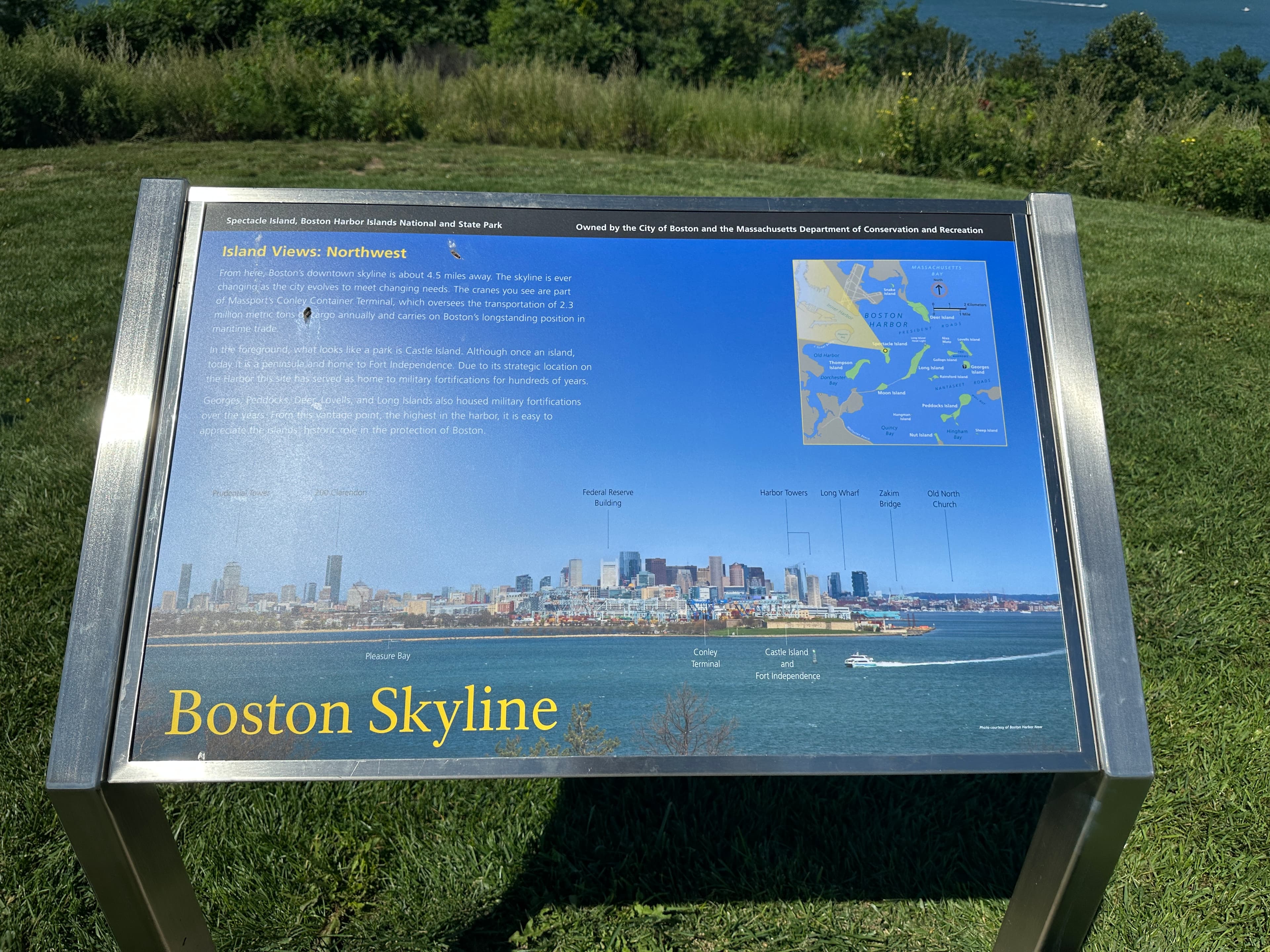"Boston Skyline" Sign