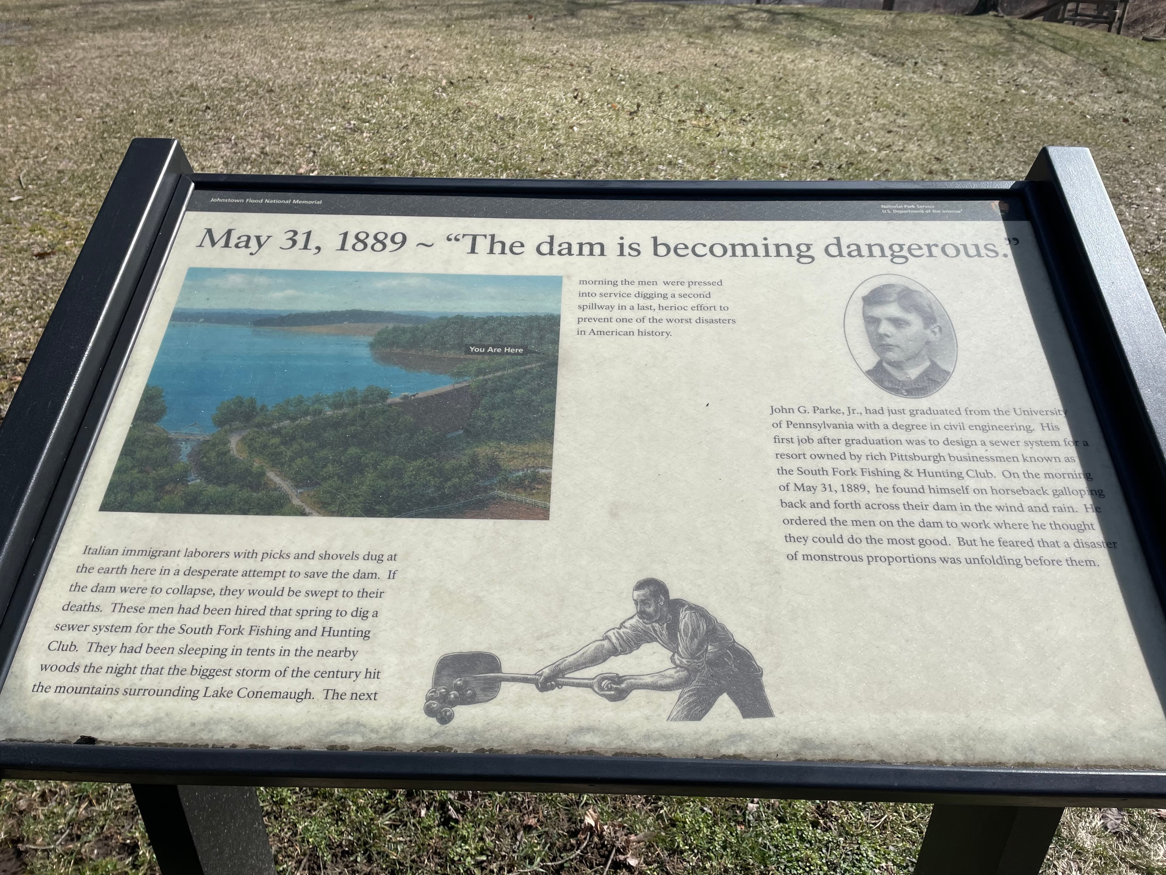 May 31, 1889- "The dam is becoming dangerous" Wayside