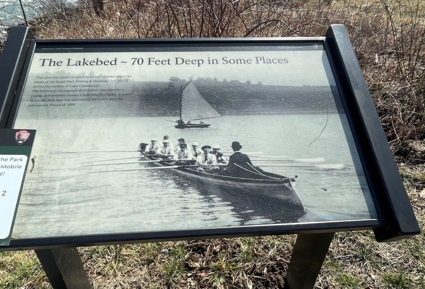 "The Lakebed- 70 Feet Deep in Some Places" Wayside