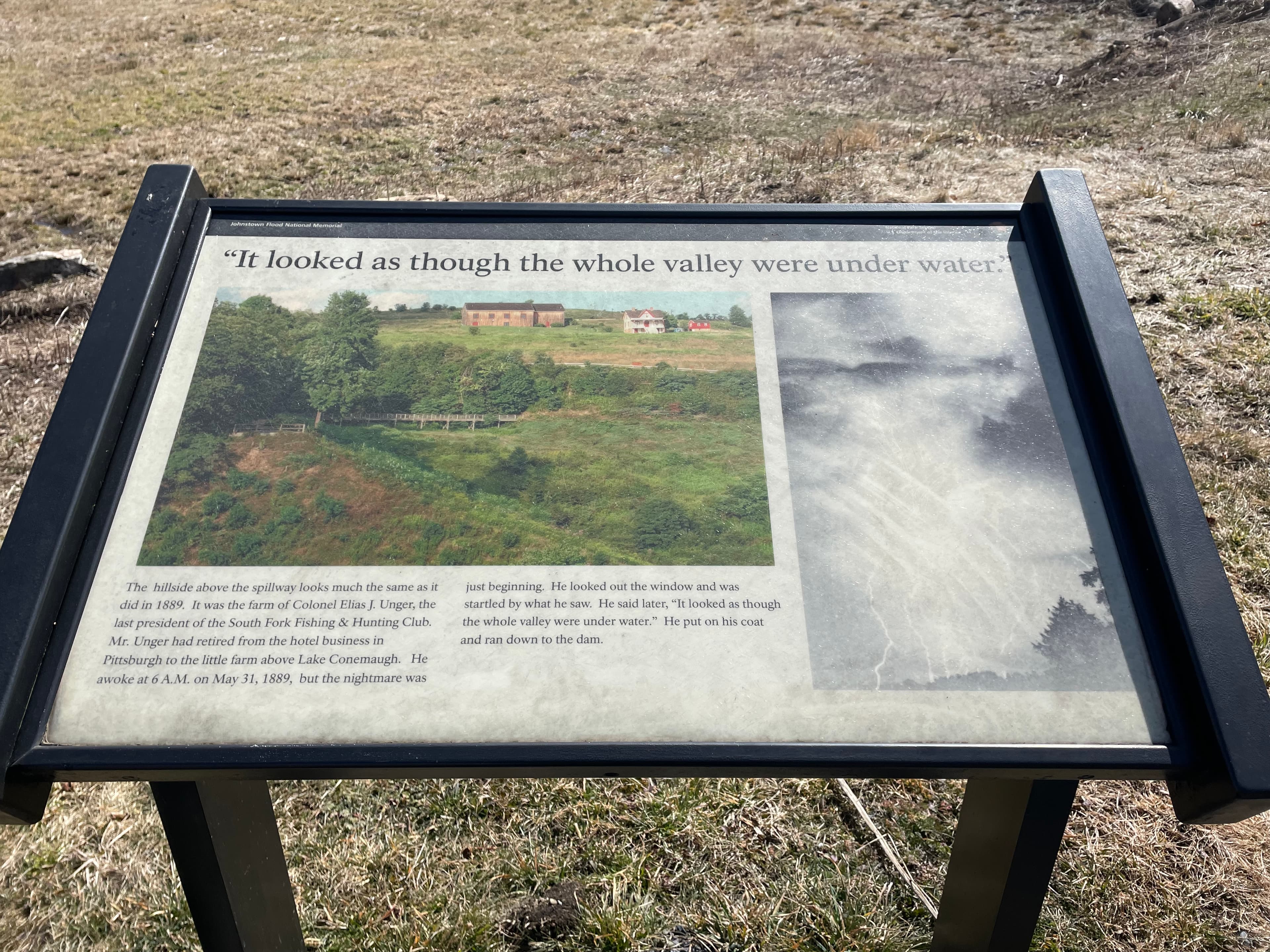 "It looked as though the whole valley were under water." Wayside