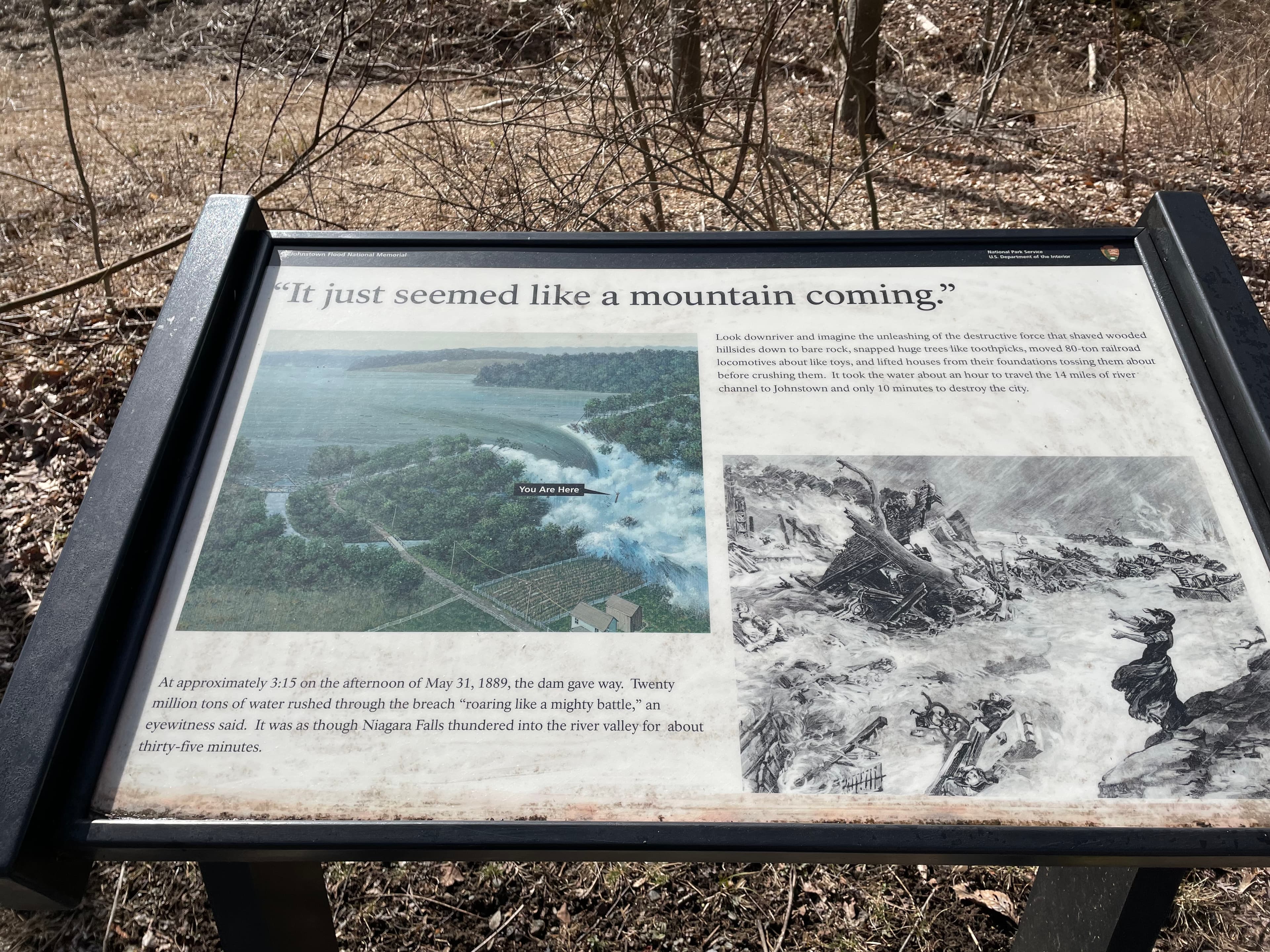 "It just seemed like a mountain coming." Wayside