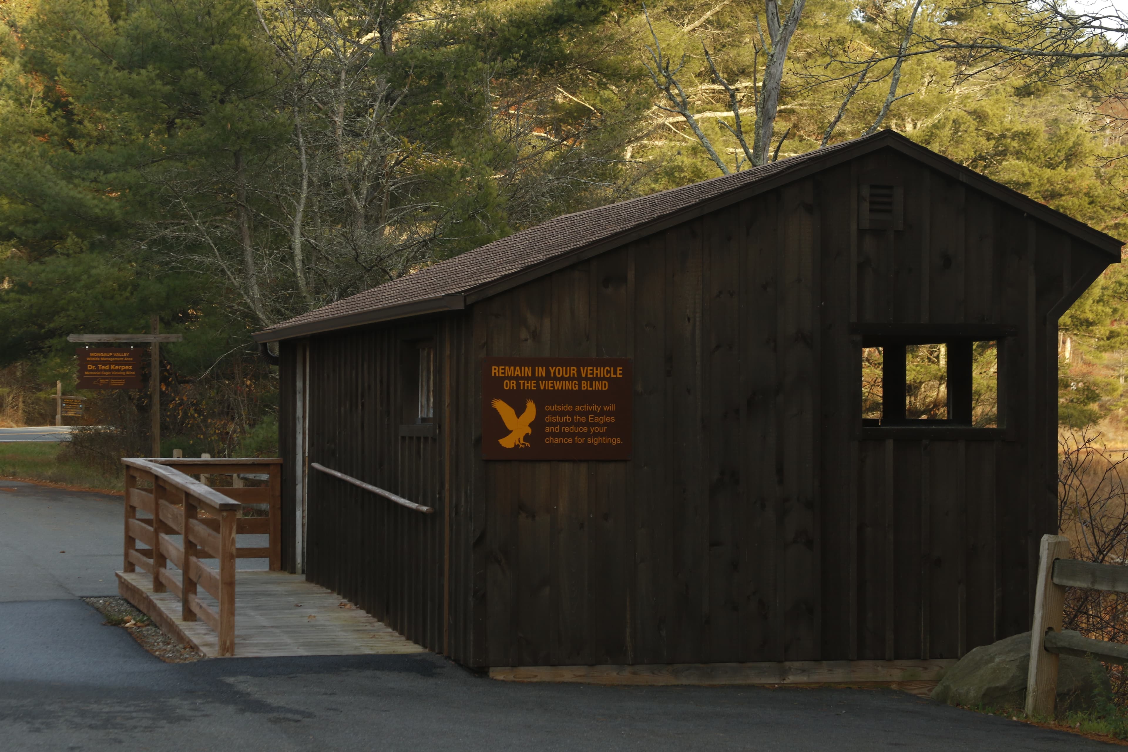 Dr. Ted Kerpez Memorial Eagle Viewing Blind (Mongaup Falls)