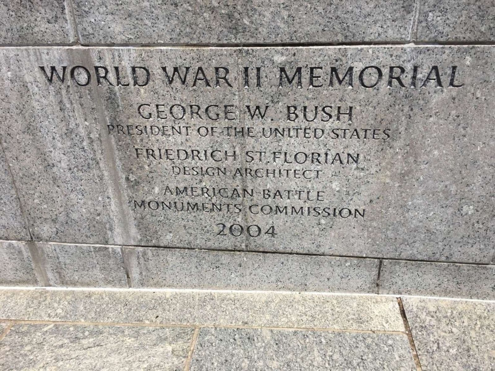Cornerstone - WWII Memorial