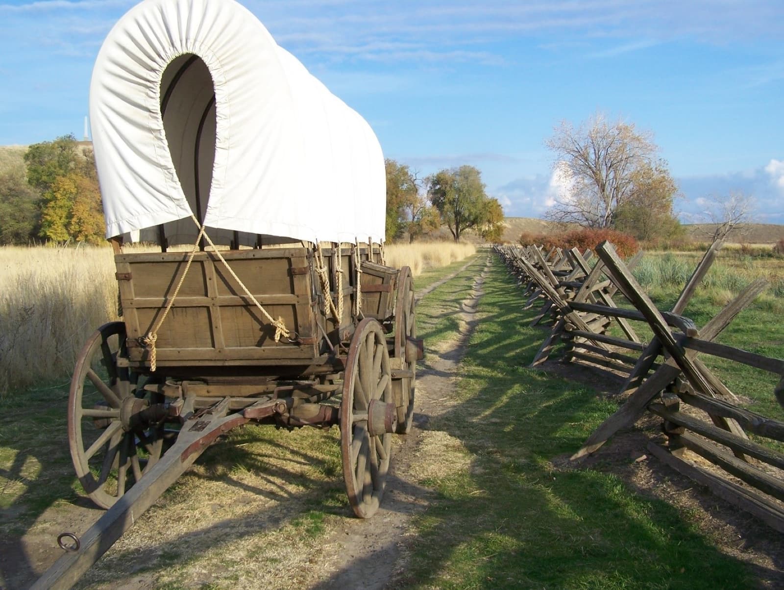 Reconstructed Oregon Trail at Whitman Mission