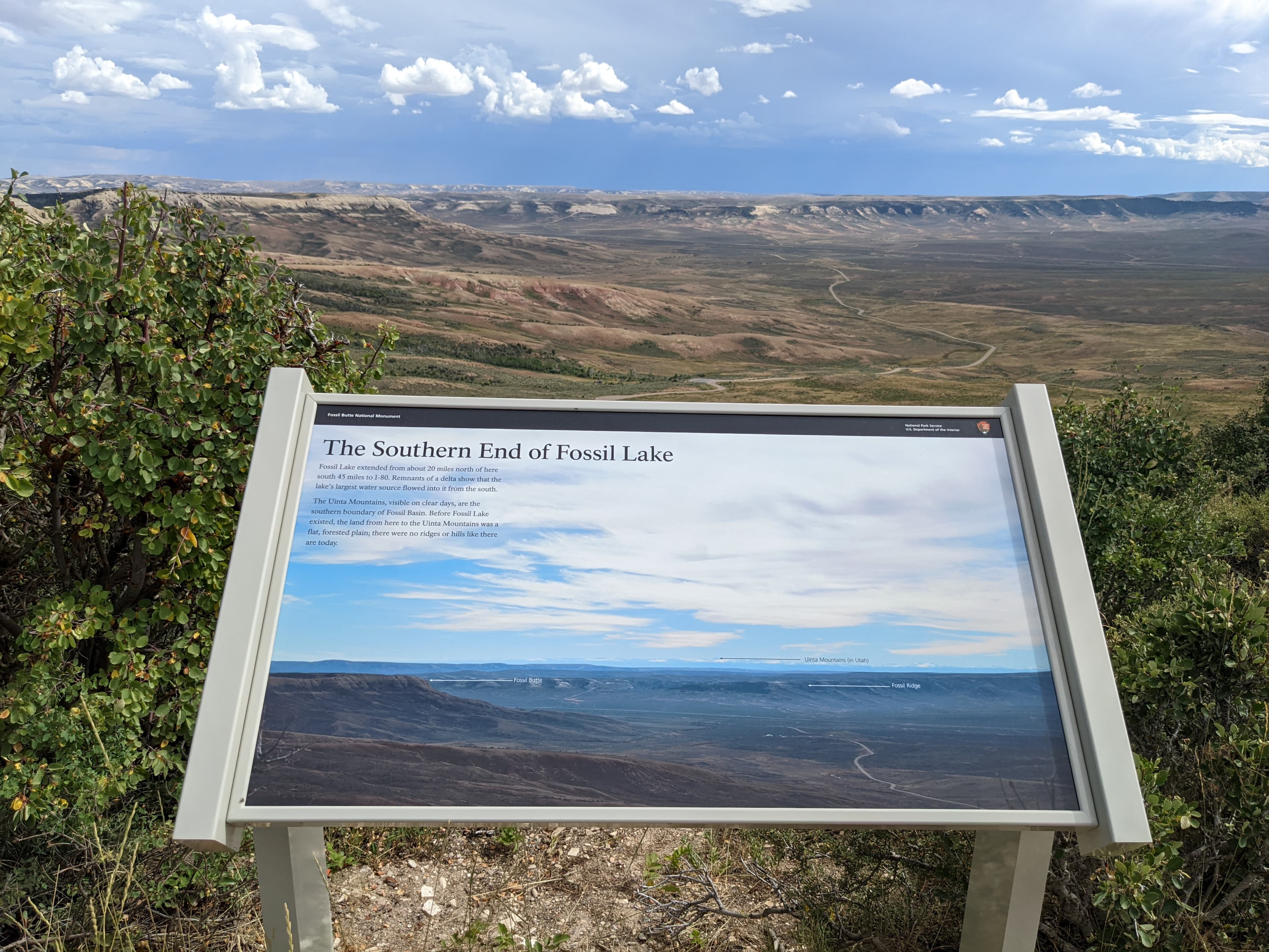 Wayside: The Southern End of Fossil Lake